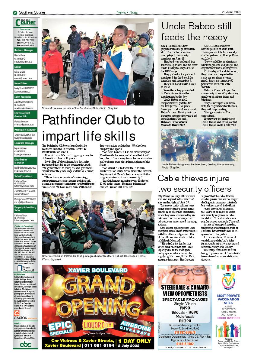 Southern Courier 28 June 2022 page 2