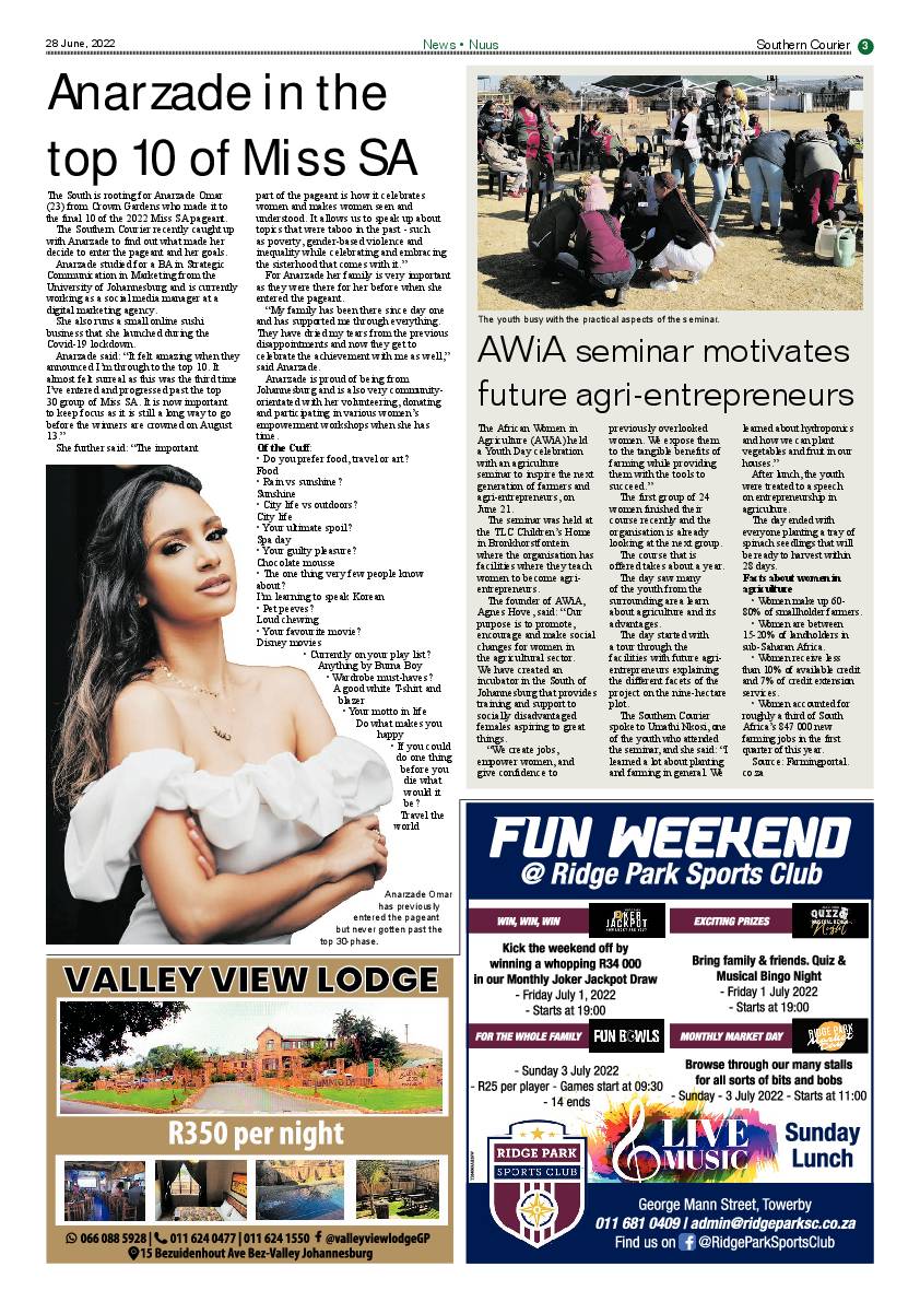 Southern Courier 28 June 2022 page 3