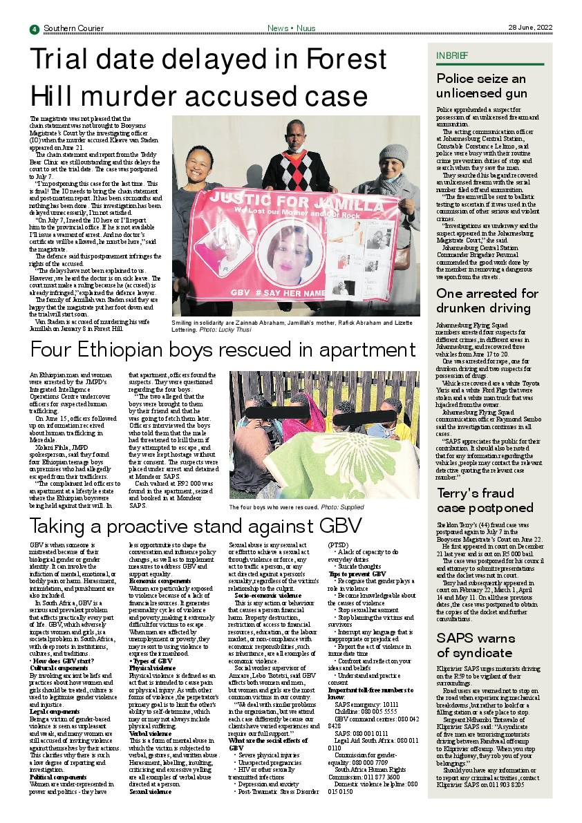 Southern Courier 28 June 2022 page 4
