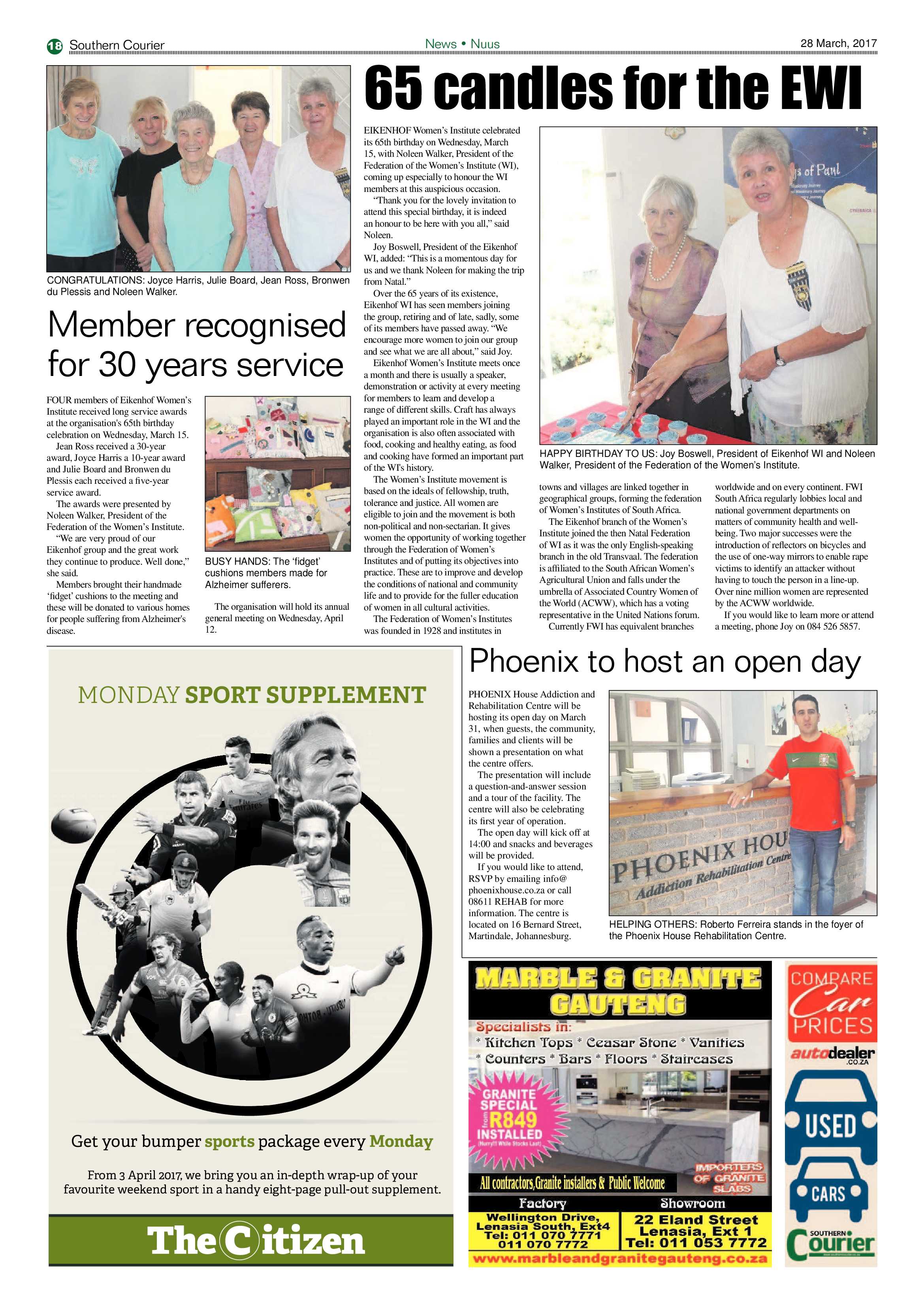 Southern Courier 28 March 2017 page 18