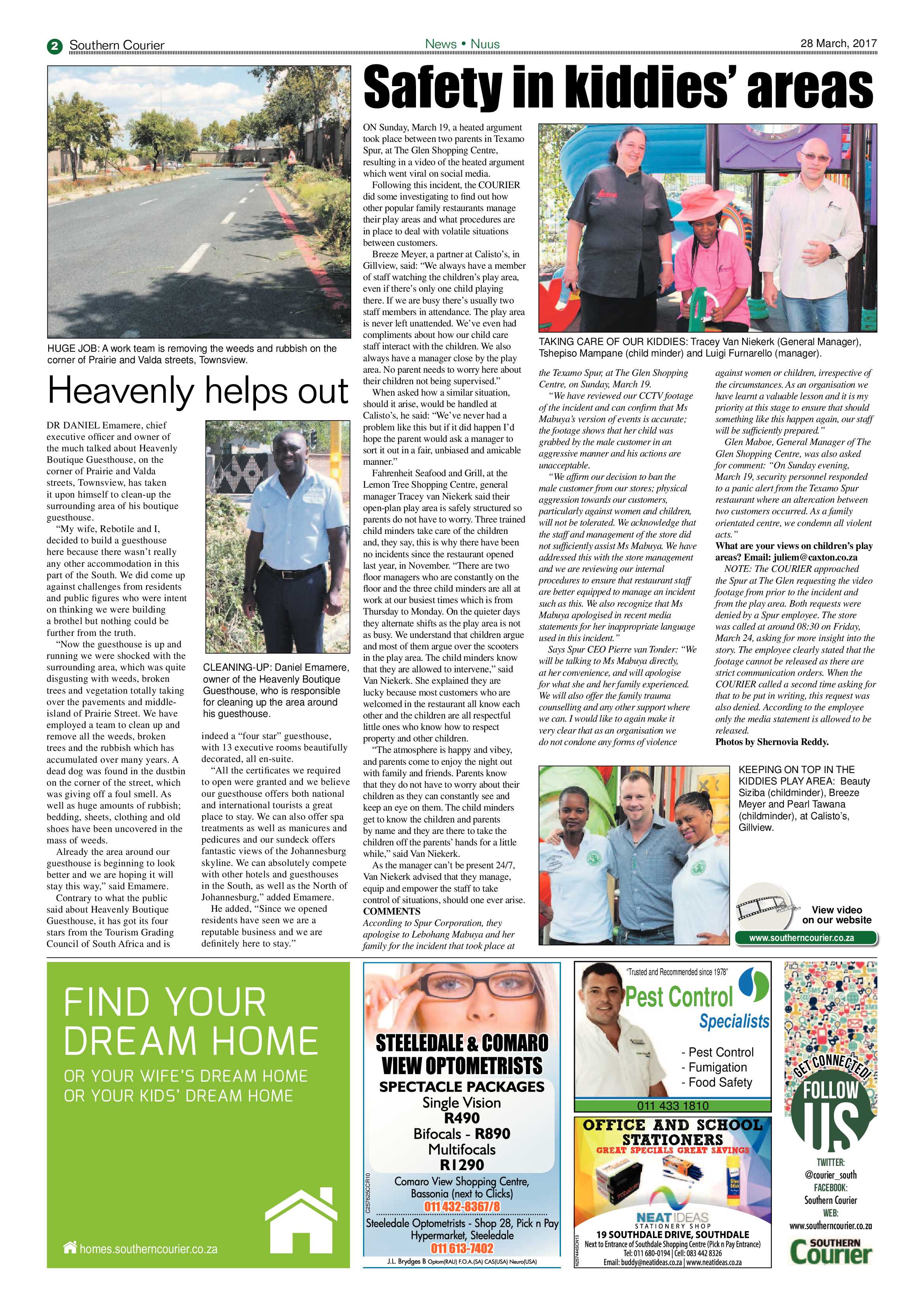 Southern Courier 28 March 2017 page 2