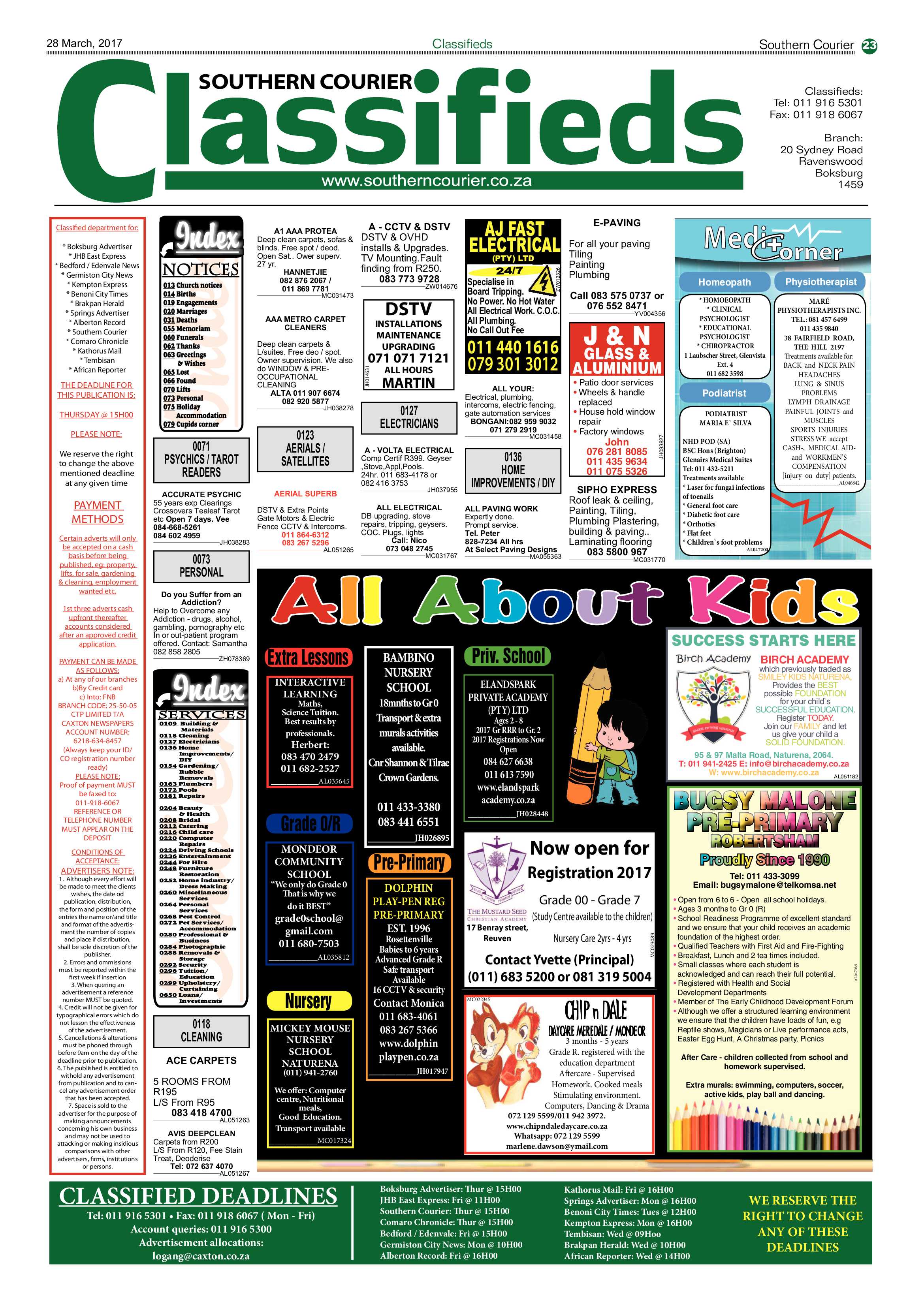 Southern Courier 28 March 2017 page 23