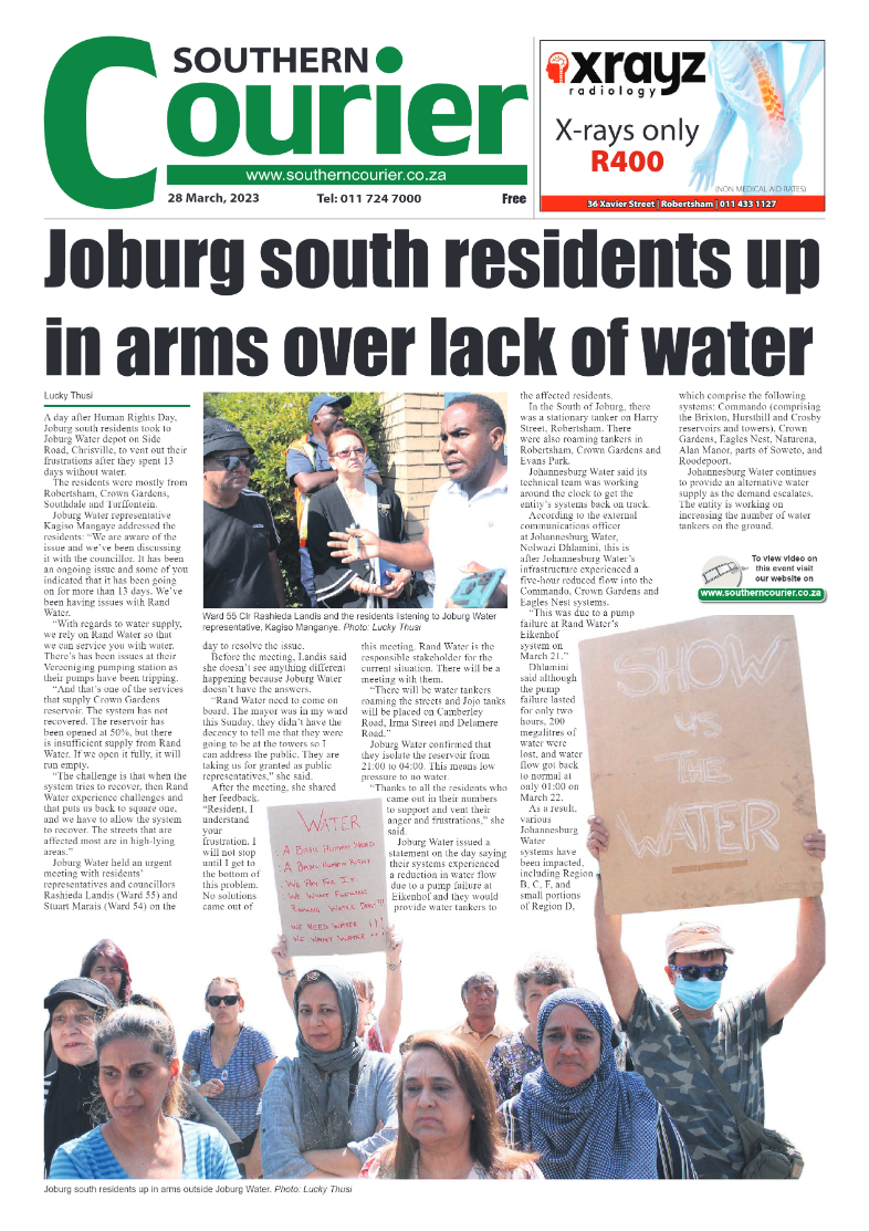 Southern Courier 28 March 2023 page 1
