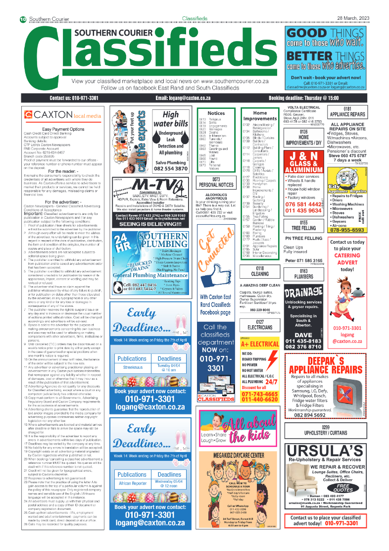 Southern Courier 28 March 2023 page 10