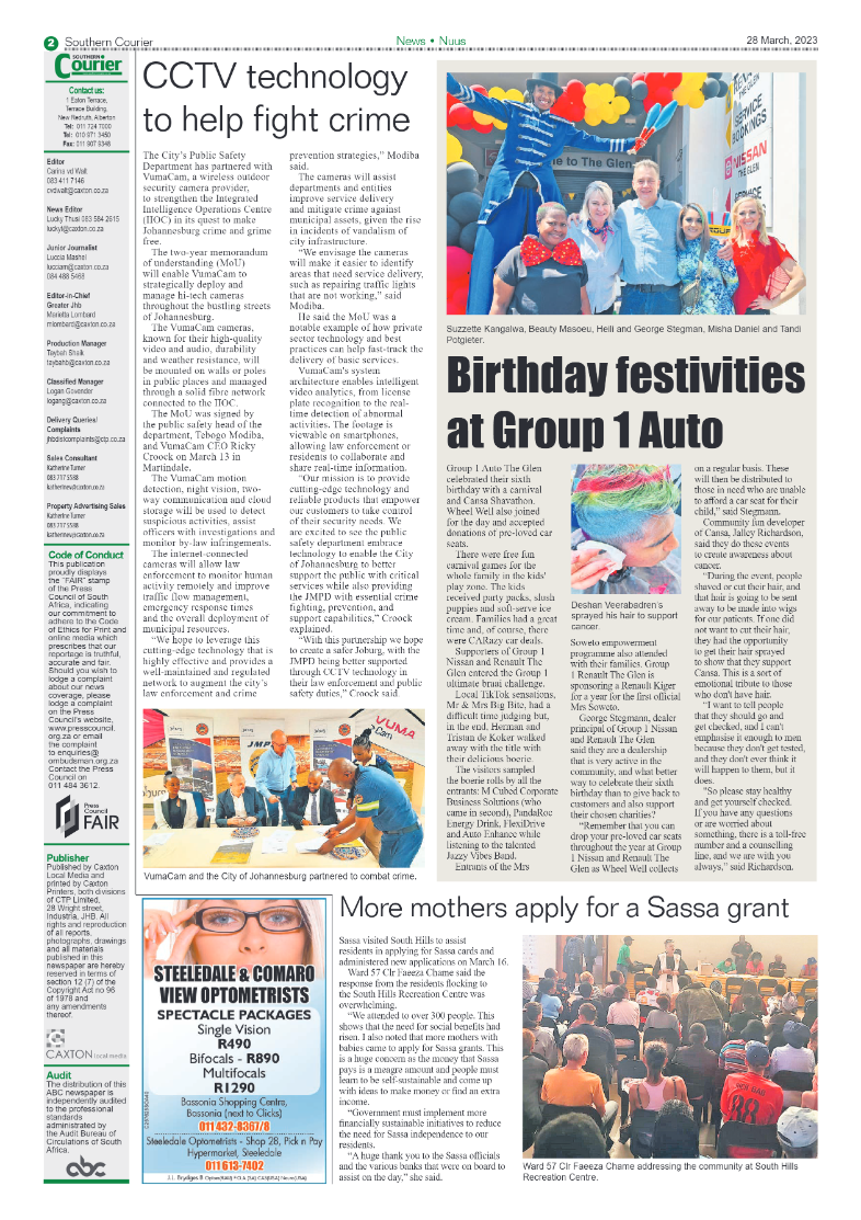 Southern Courier 28 March 2023 page 2