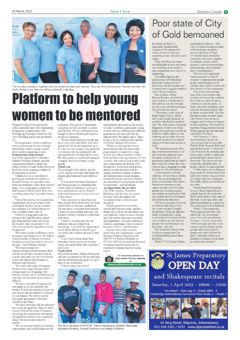 Southern Courier 28 March 2023 page 3