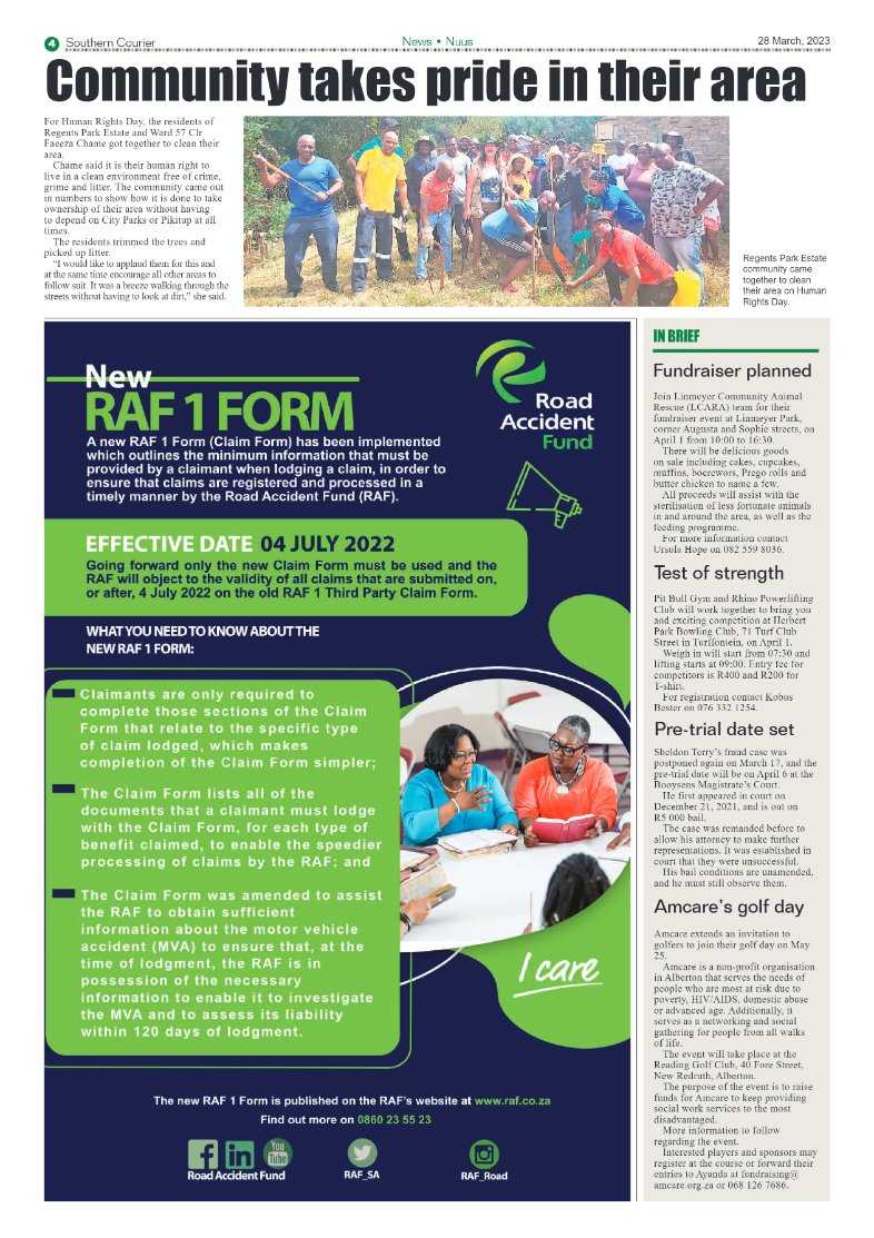 Southern Courier 28 March 2023 page 4