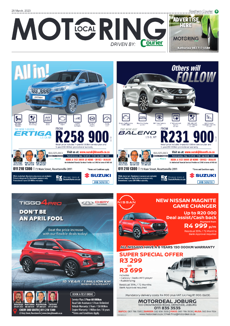 Southern Courier 28 March 2023 page 9