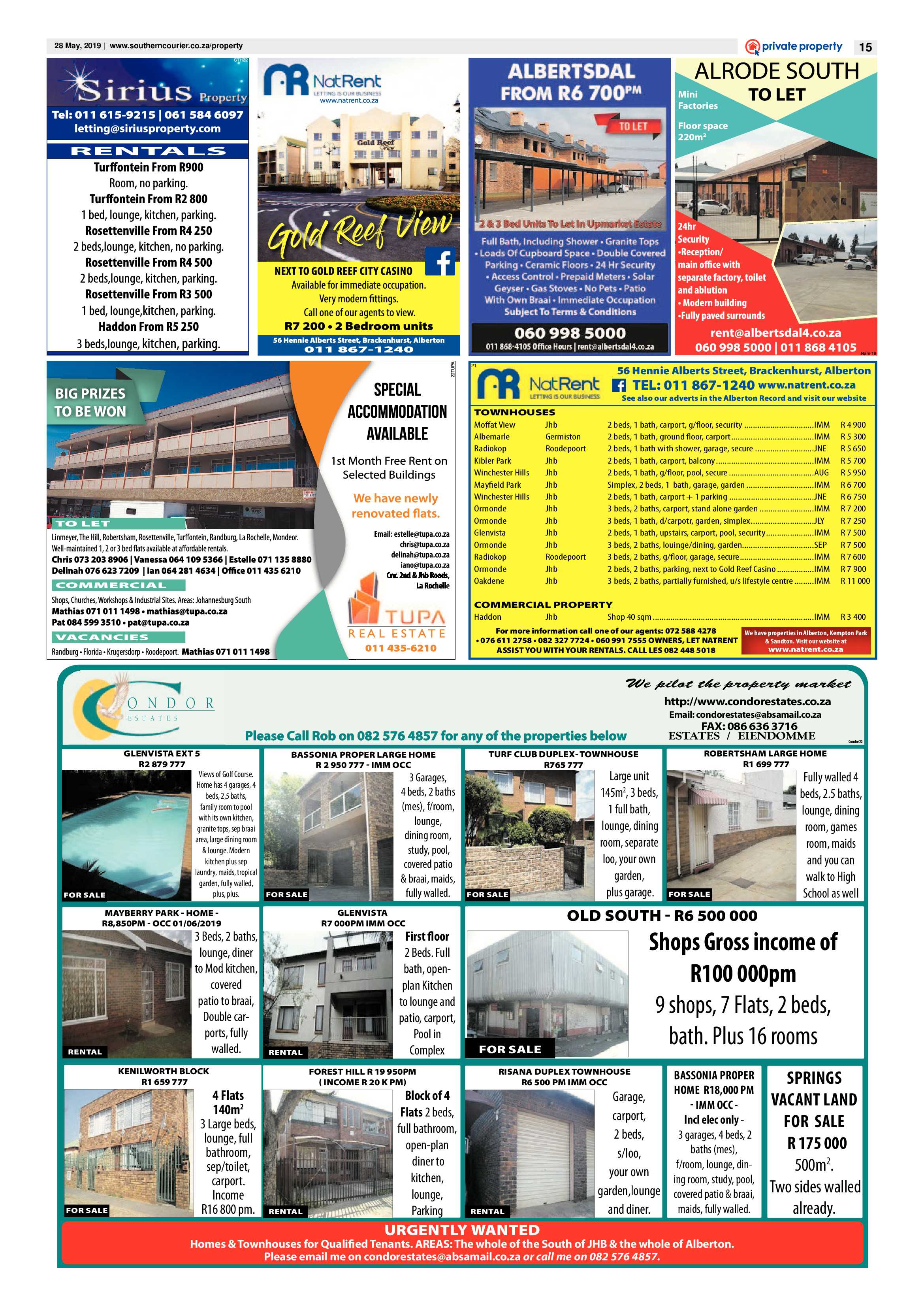 Southern Courier 28 May 2019 page 15