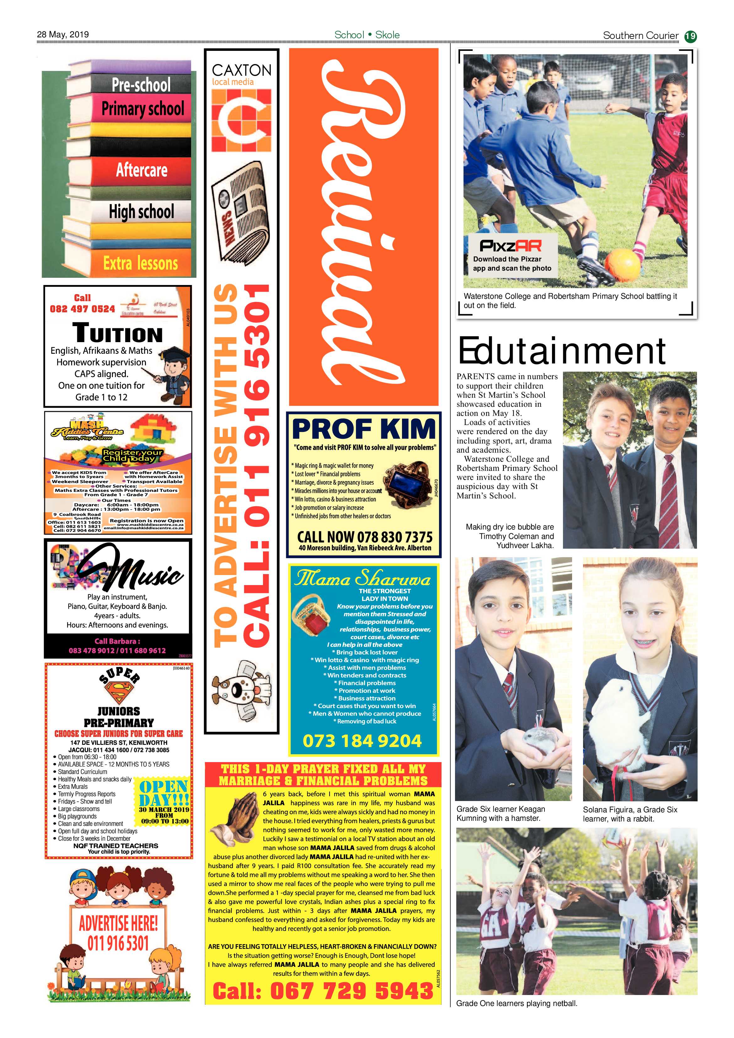 Southern Courier 28 May 2019 page 19