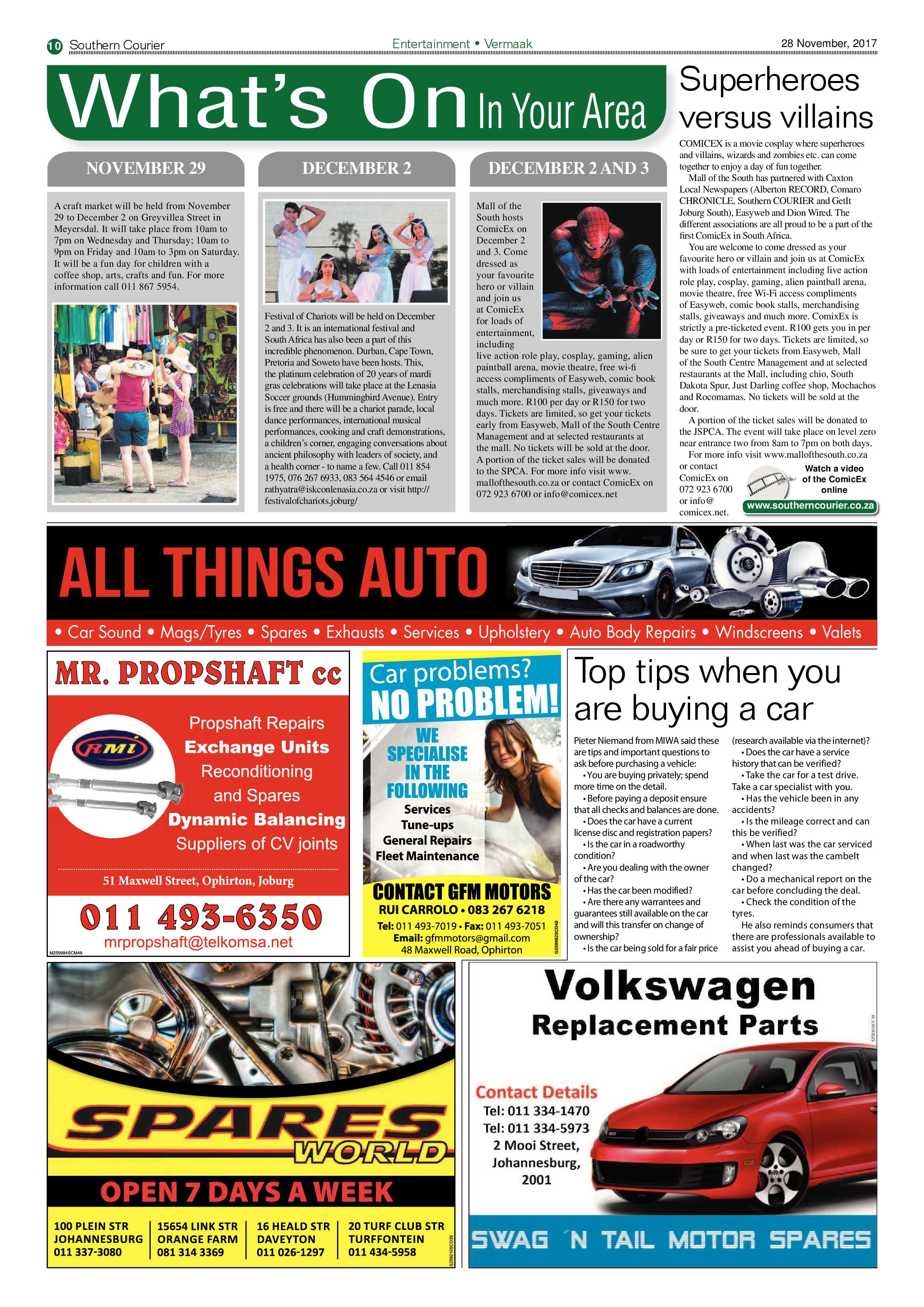 Southern Courier 28 November 2017 page 10