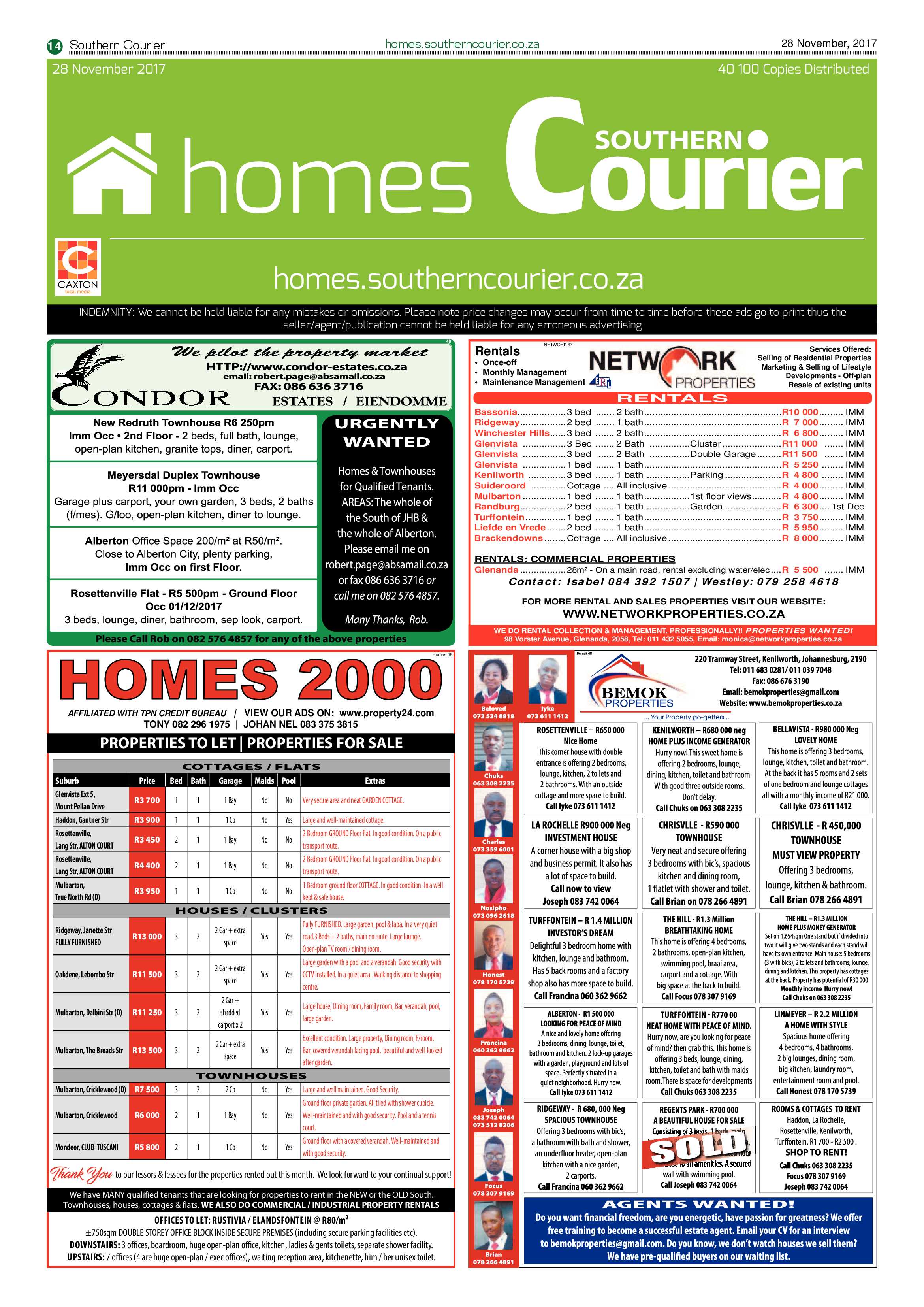 Southern Courier 28 November 2017 page 14