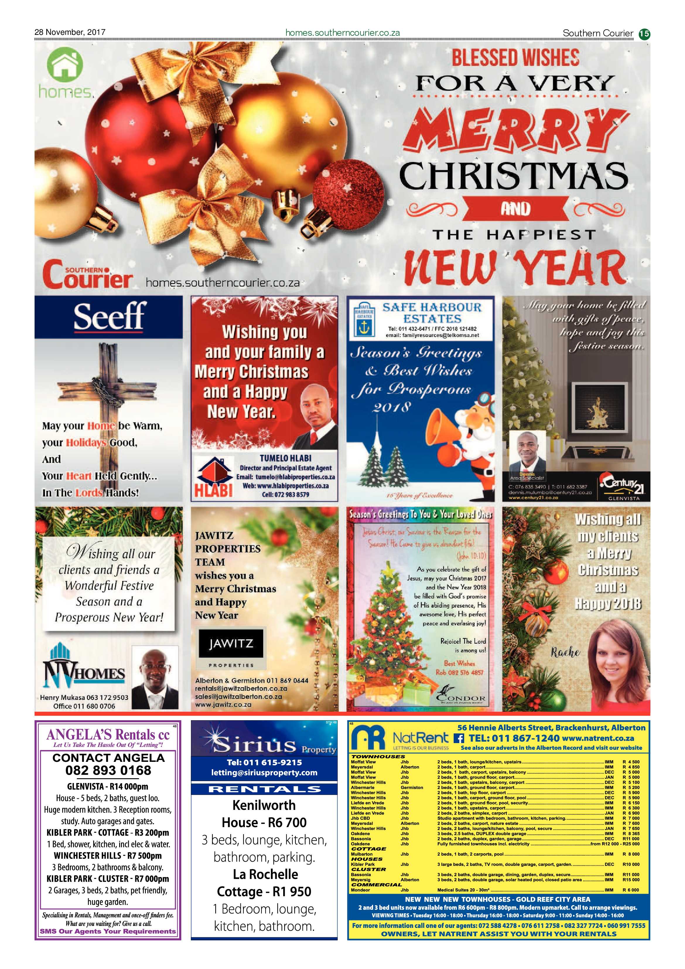 Southern Courier 28 November 2017 page 15