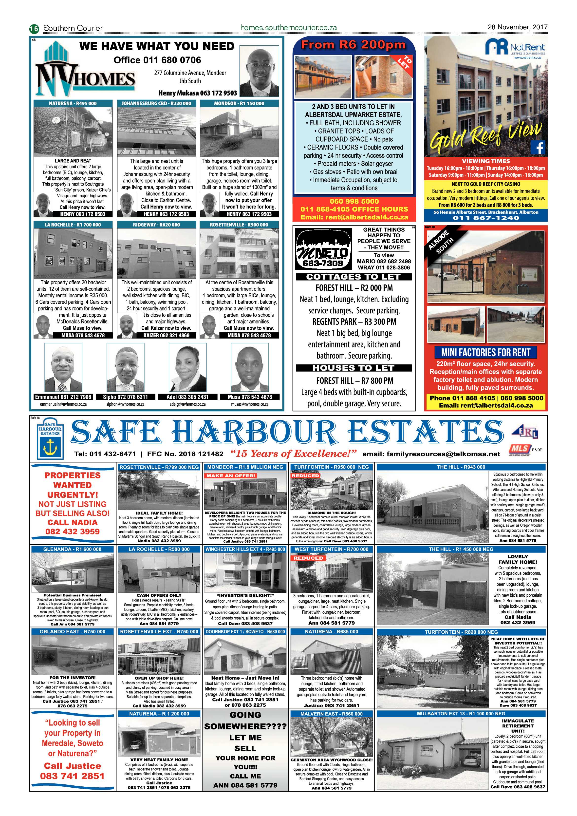 Southern Courier 28 November 2017 page 16
