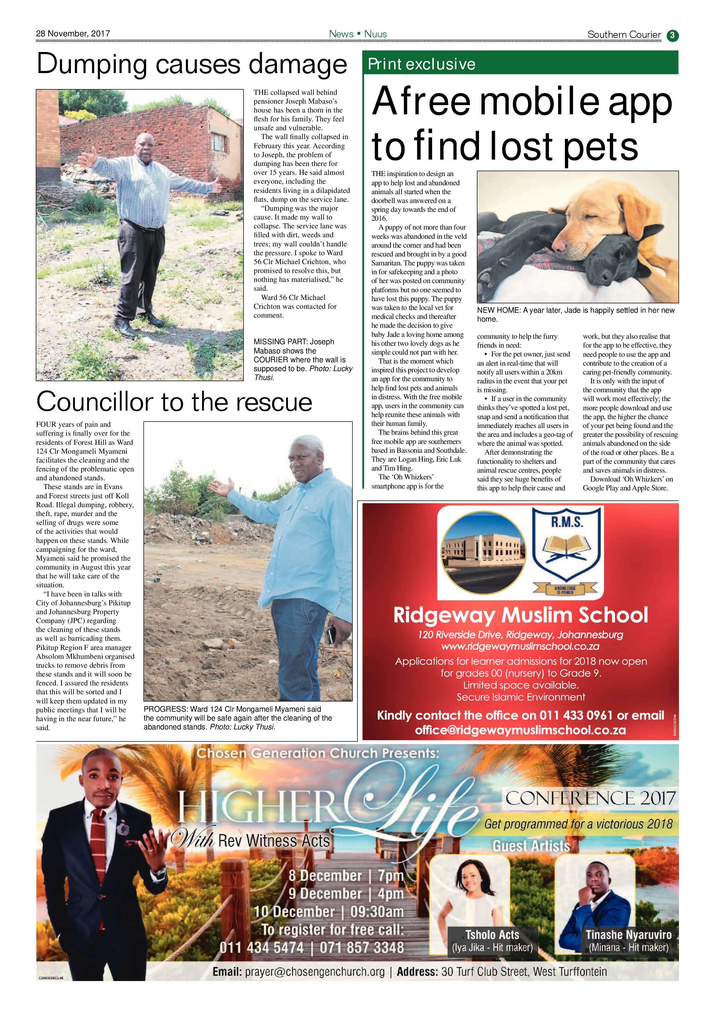 Southern Courier 28 November 2017 page 3