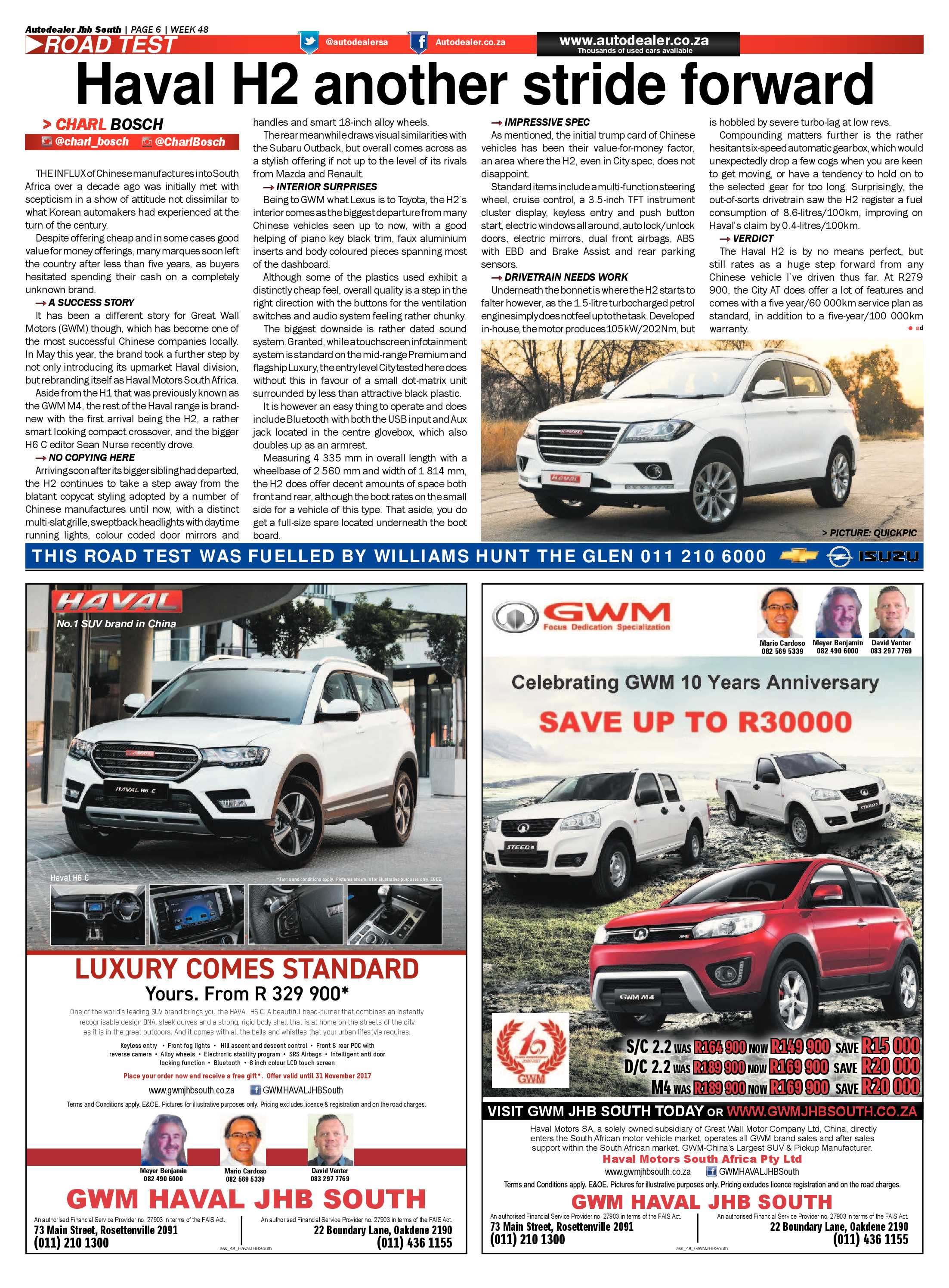 Southern Courier 28 November 2017 page 30