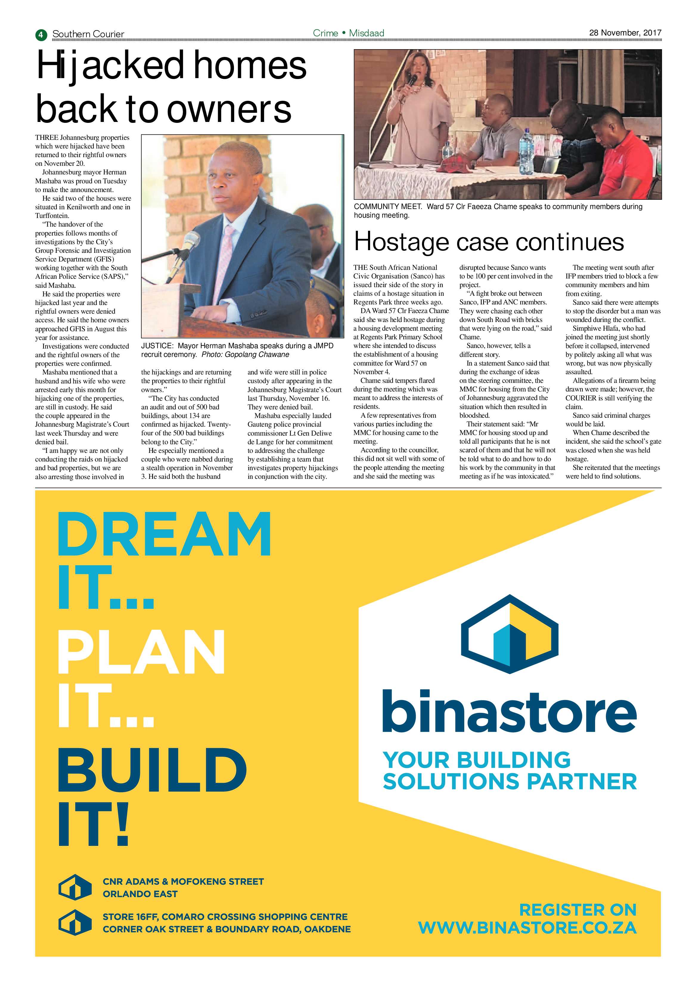 Southern Courier 28 November 2017 page 4