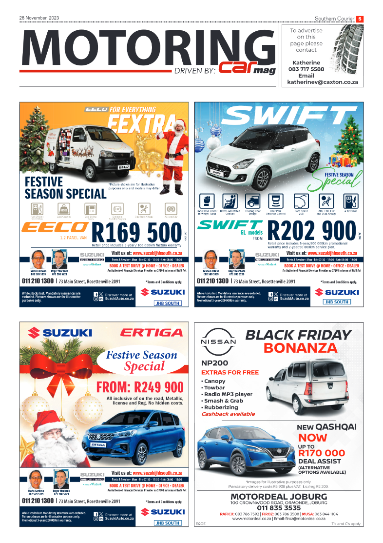 Southern Courier 28 November 2023 page 5