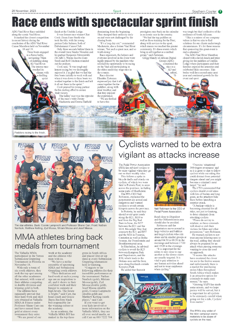 Southern Courier 28 November 2023 page 7