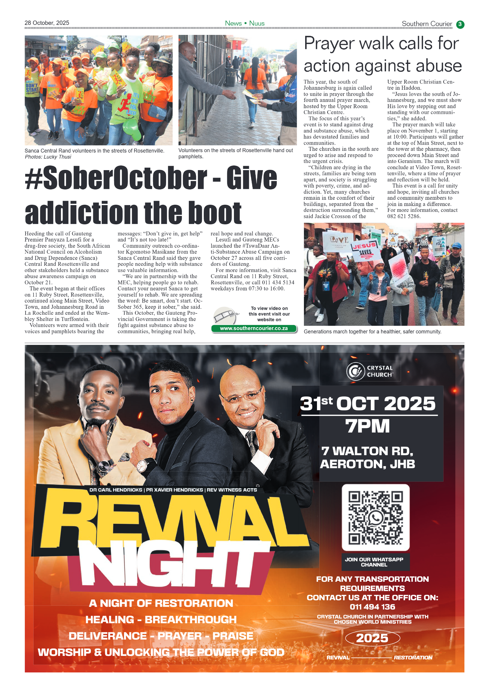 Southern Courier 28 October 2025 page 3