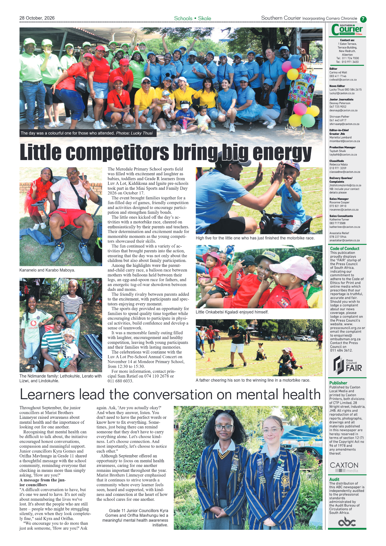Southern Courier 28 October 2026 page 7