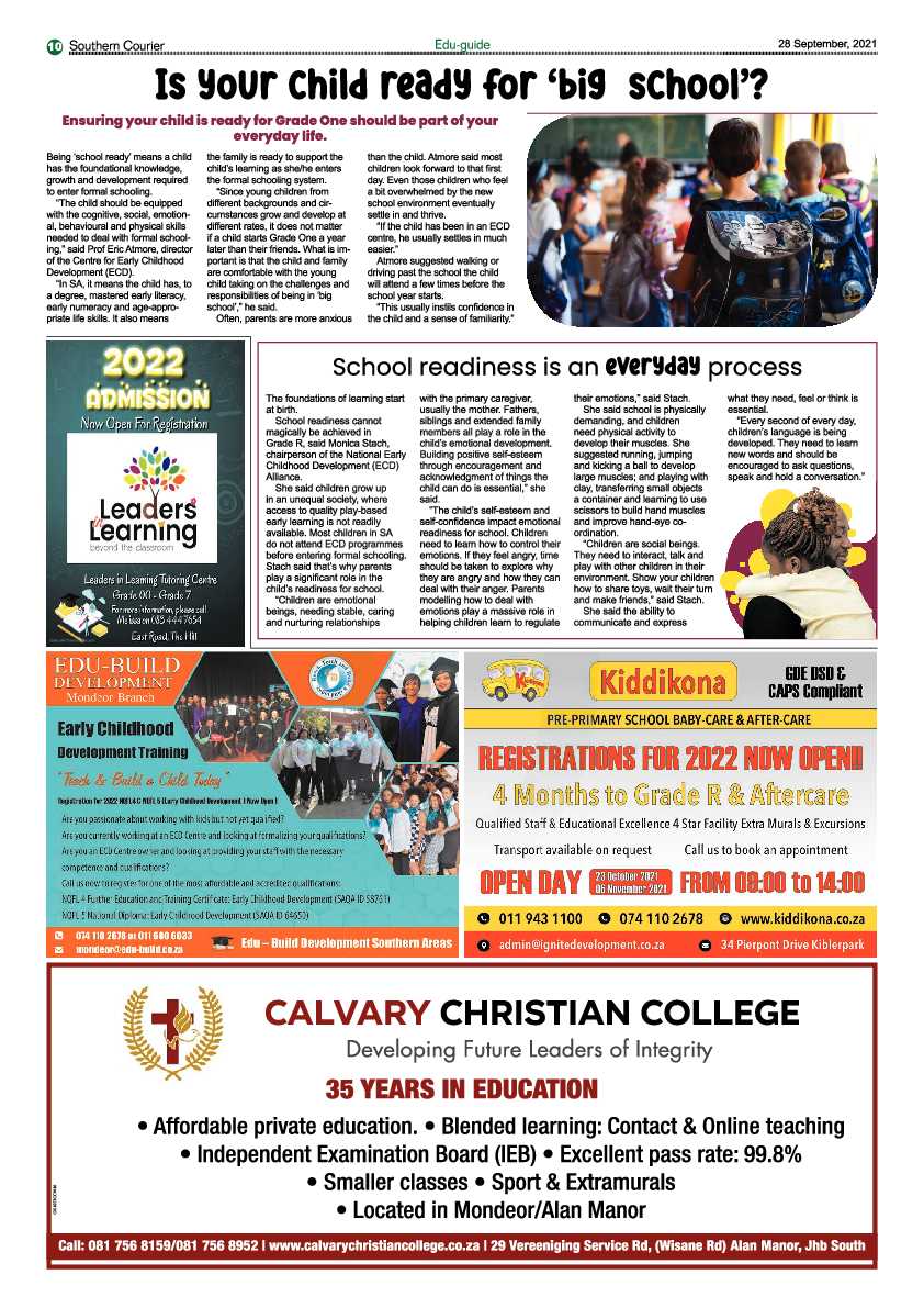 Southern Courier 28 September 2021 page 10