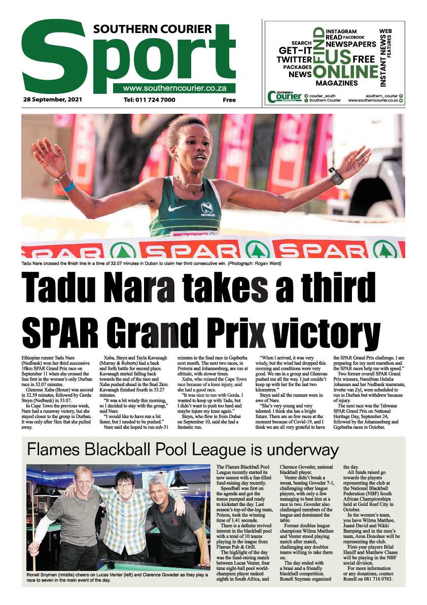 Southern Courier 28 September 2021 page 16