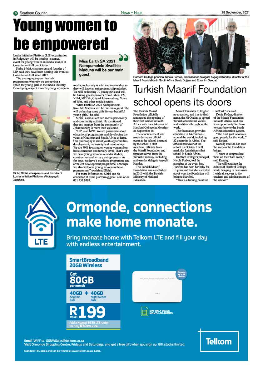 Southern Courier 28 September 2021 page 6