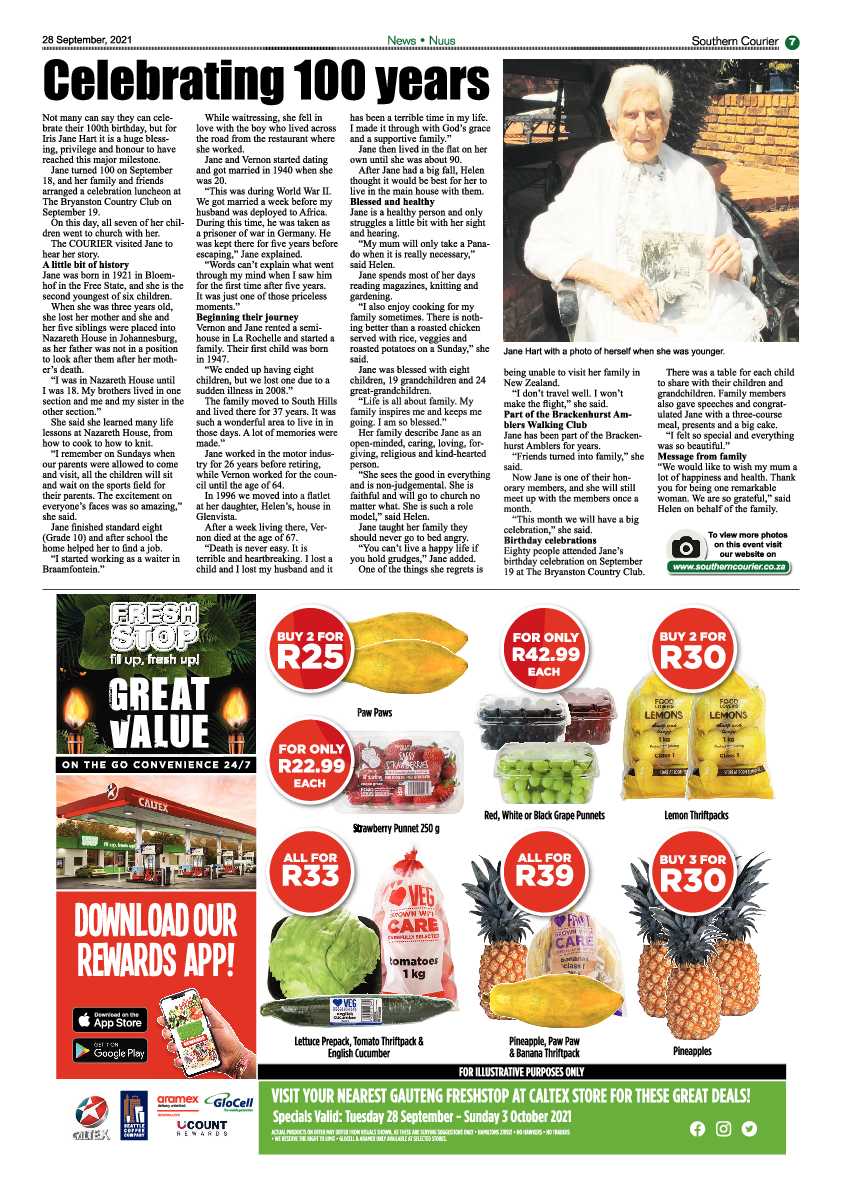 Southern Courier 28 September 2021 page 7