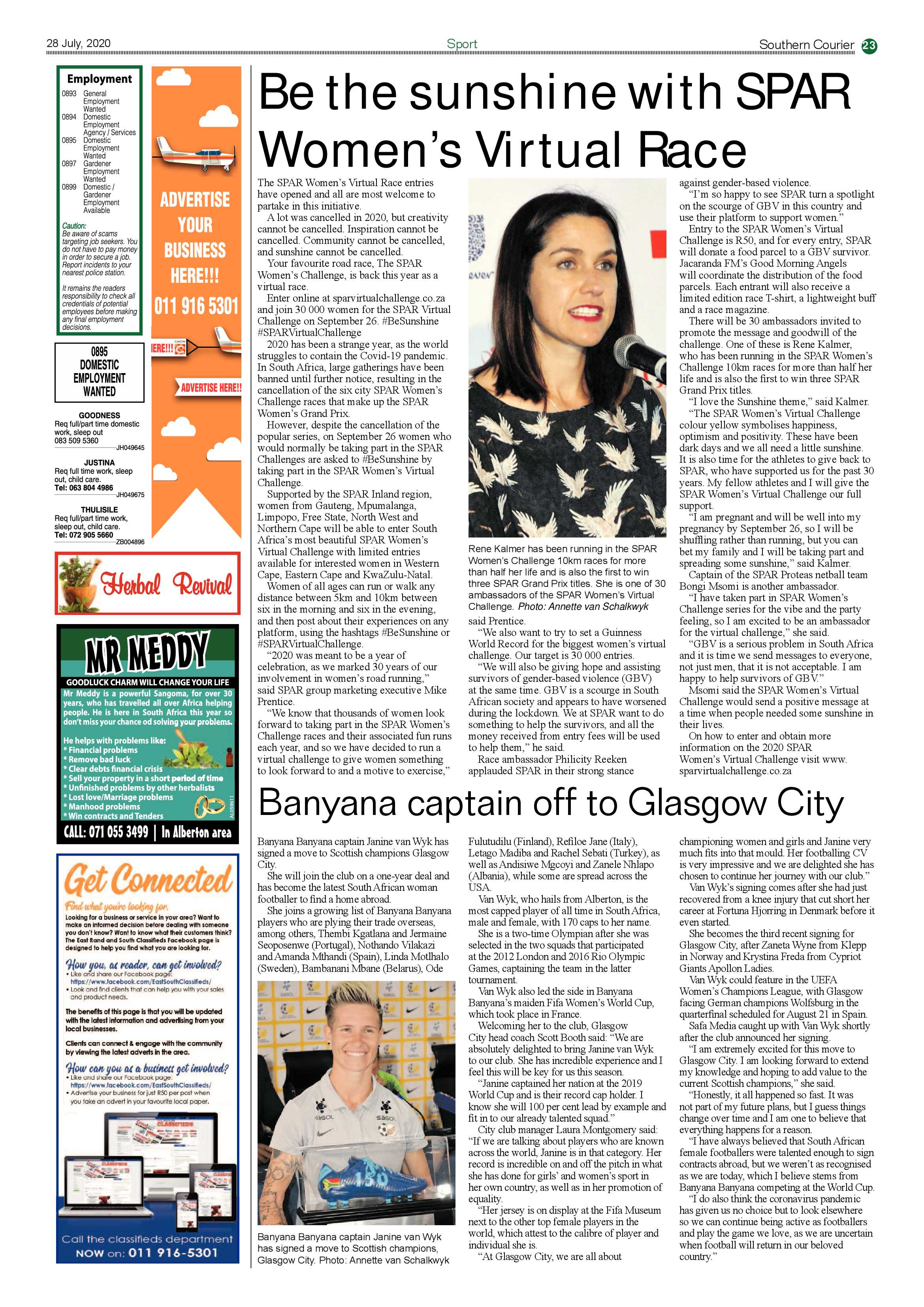 Southern Courier 28 July 2020 page 23