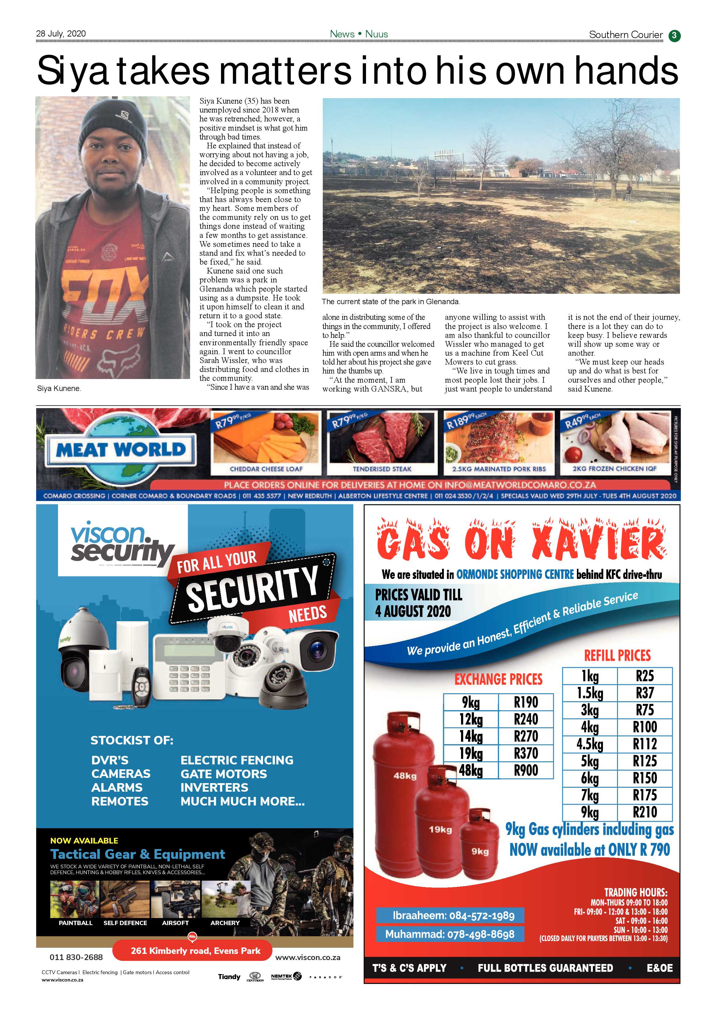 Southern Courier 28 July 2020 page 3