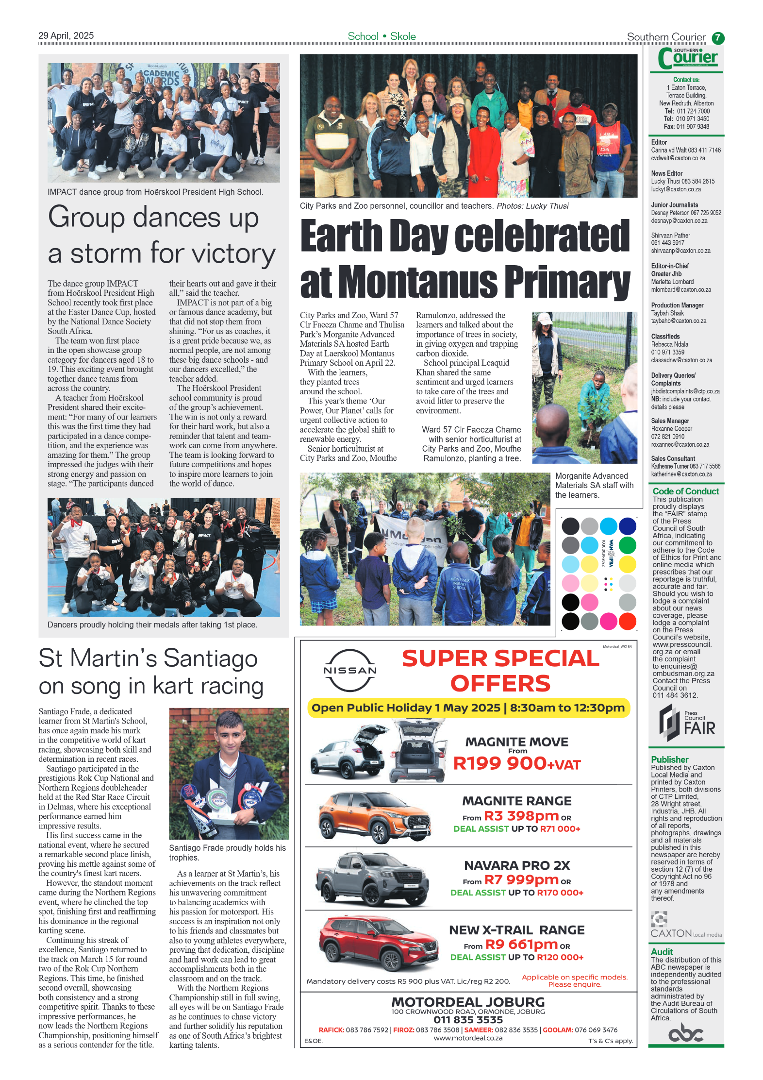 Southern Courier 29 April 2025 page 7
