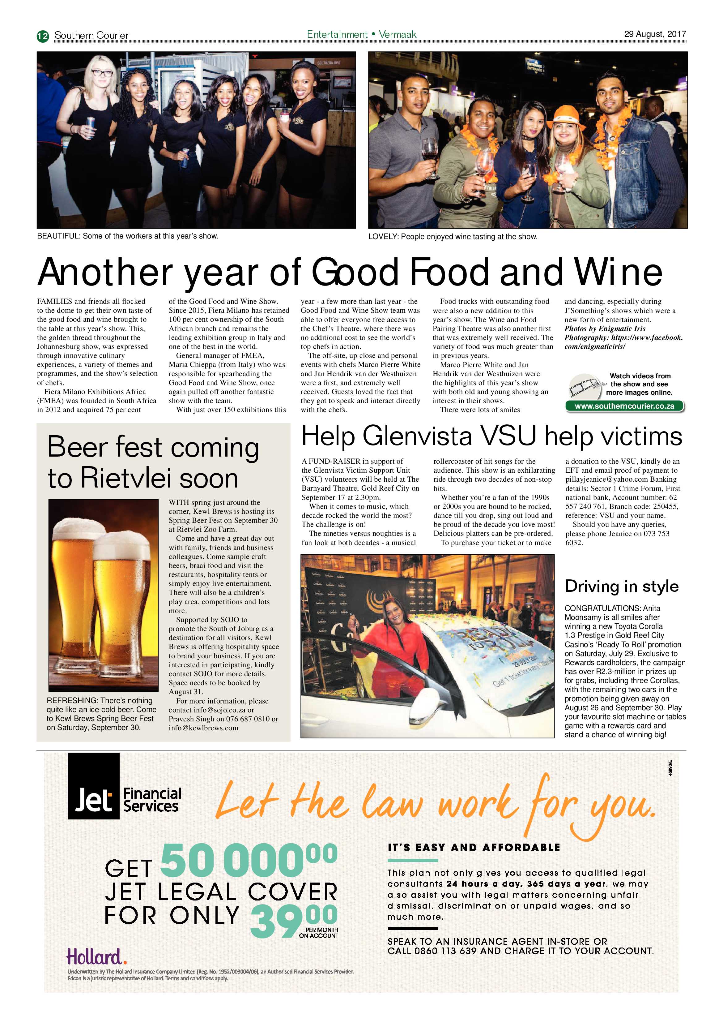 Southern Courier 29 August 2017 page 12
