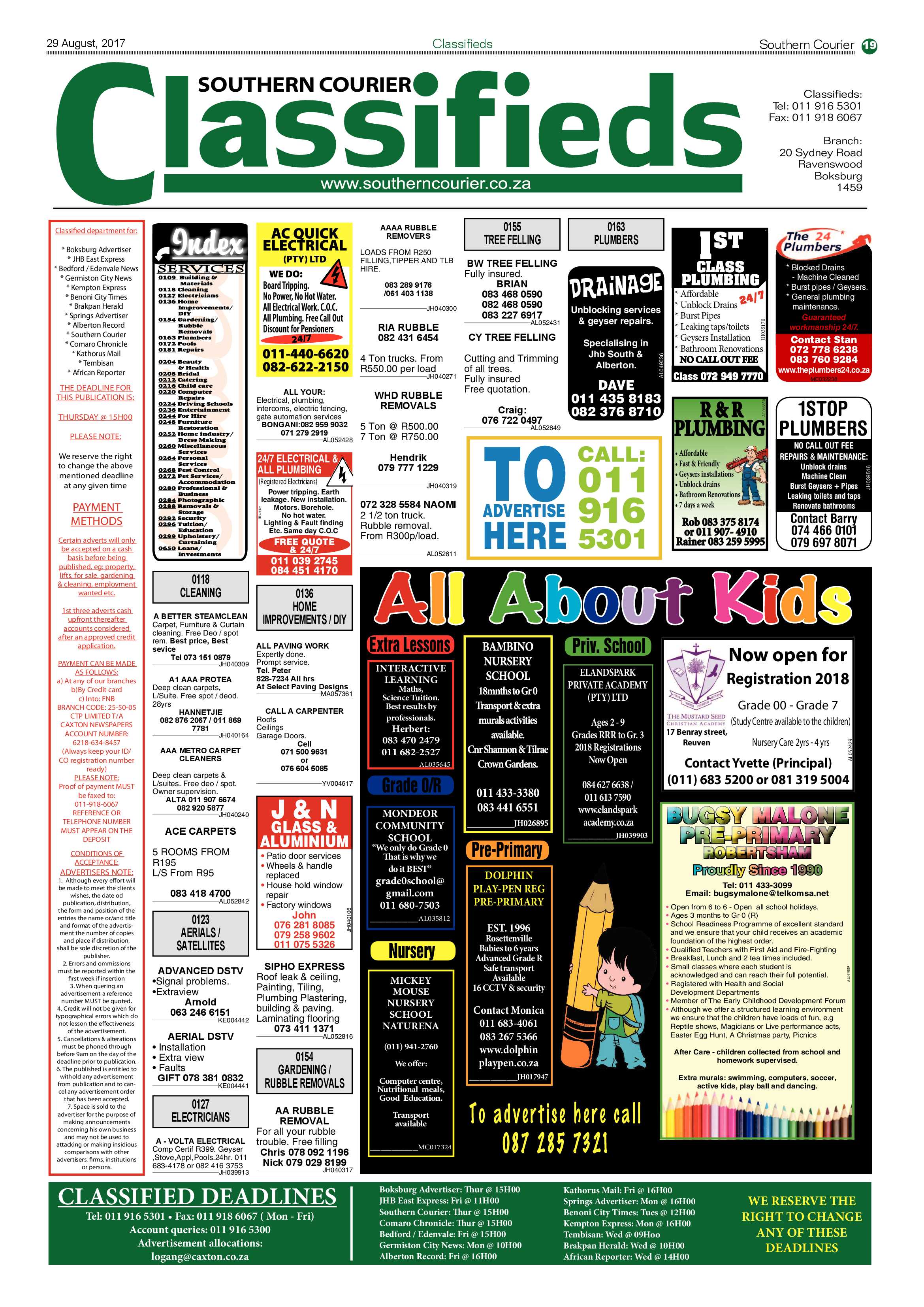 Southern Courier 29 August 2017 page 19