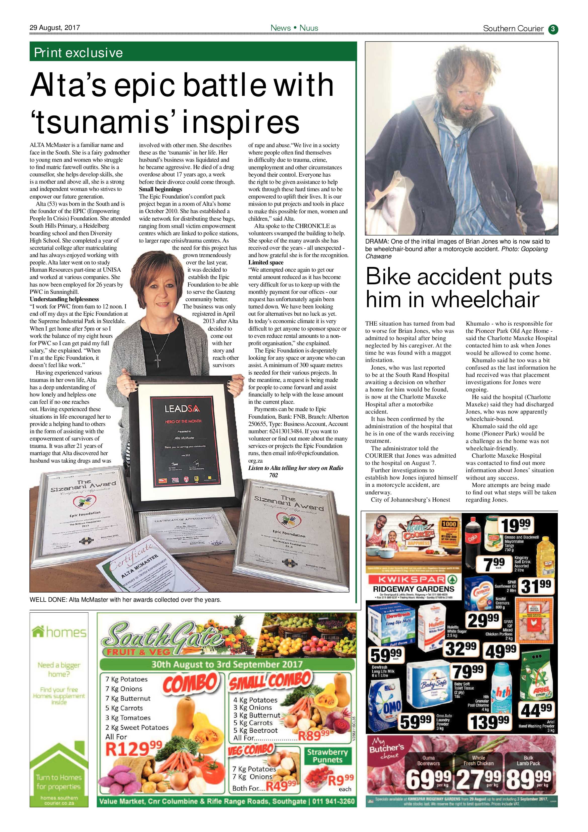 Southern Courier 29 August 2017 page 3