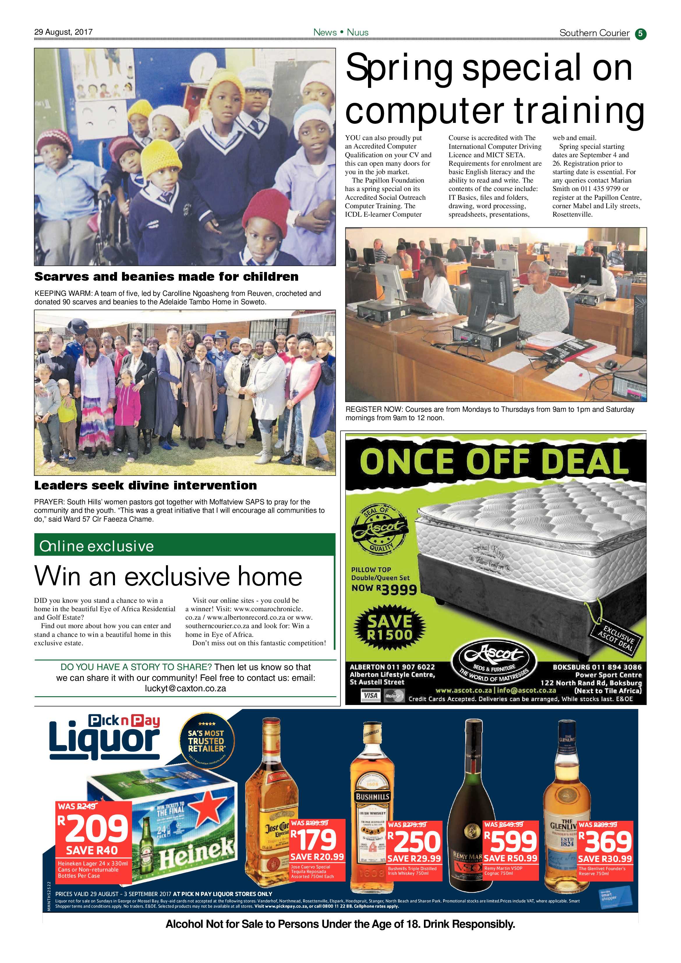 Southern Courier 29 August 2017 page 5