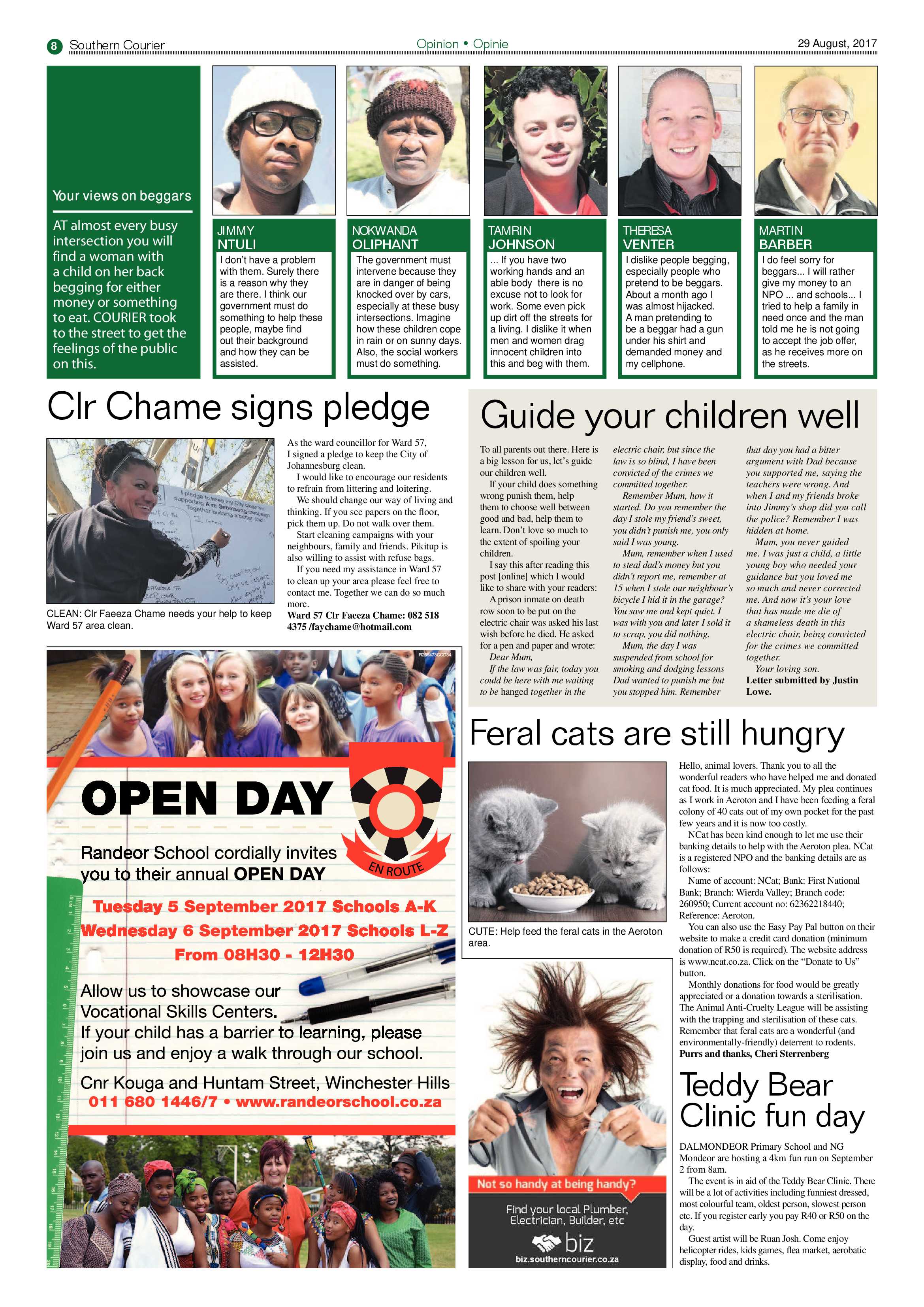 Southern Courier 29 August 2017 page 8