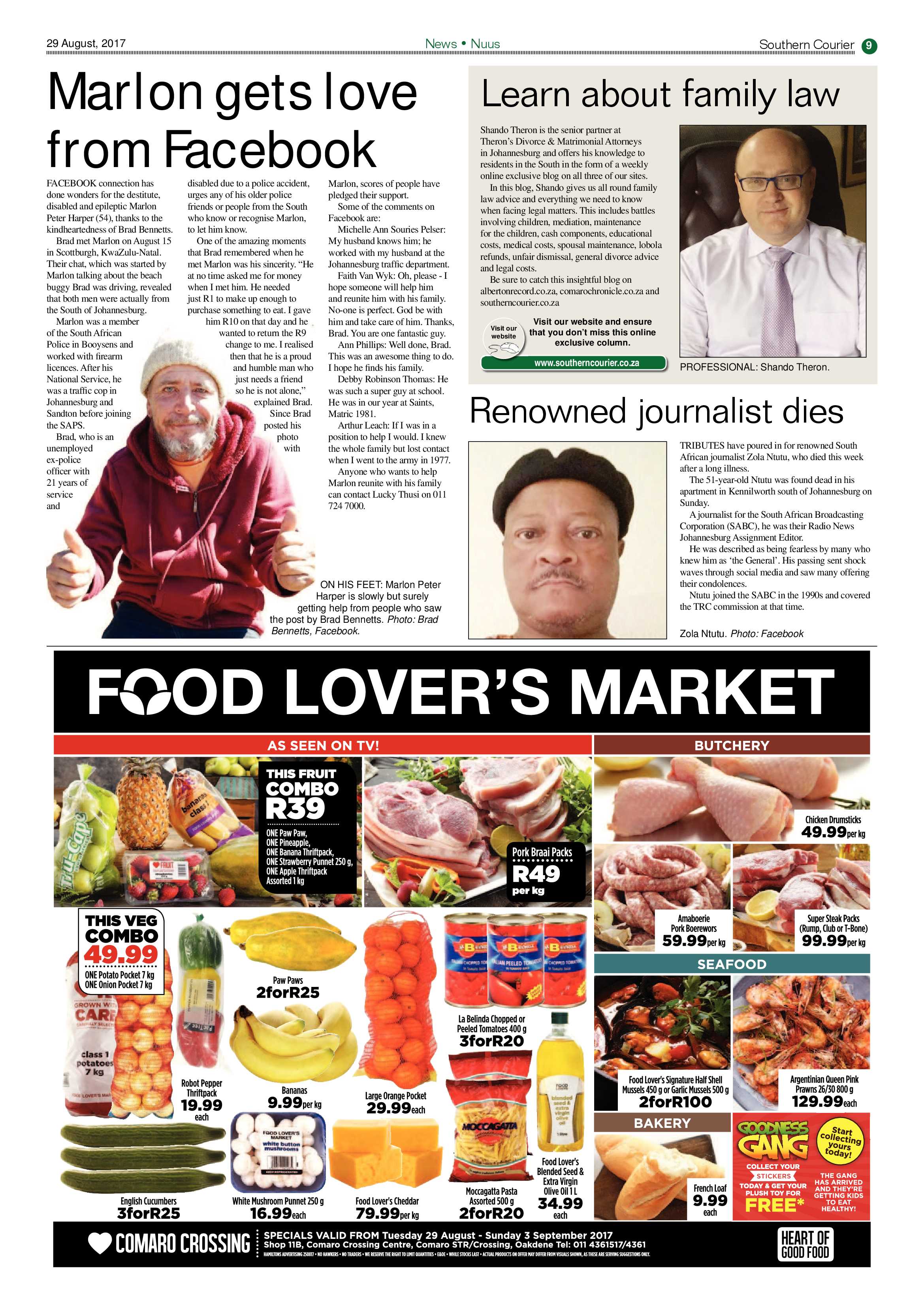 Southern Courier 29 August 2017 page 9