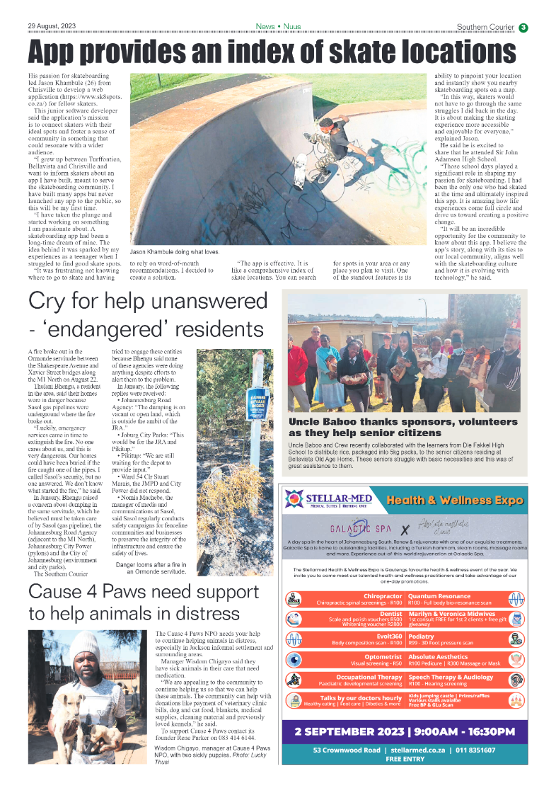 Southern Courier 29 August 2023 page 3