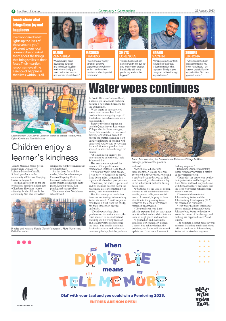 Southern Courier 29 August 2023 page 4