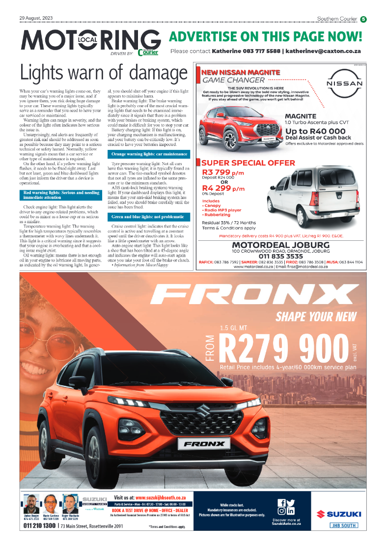 Southern Courier 29 August 2023 page 5