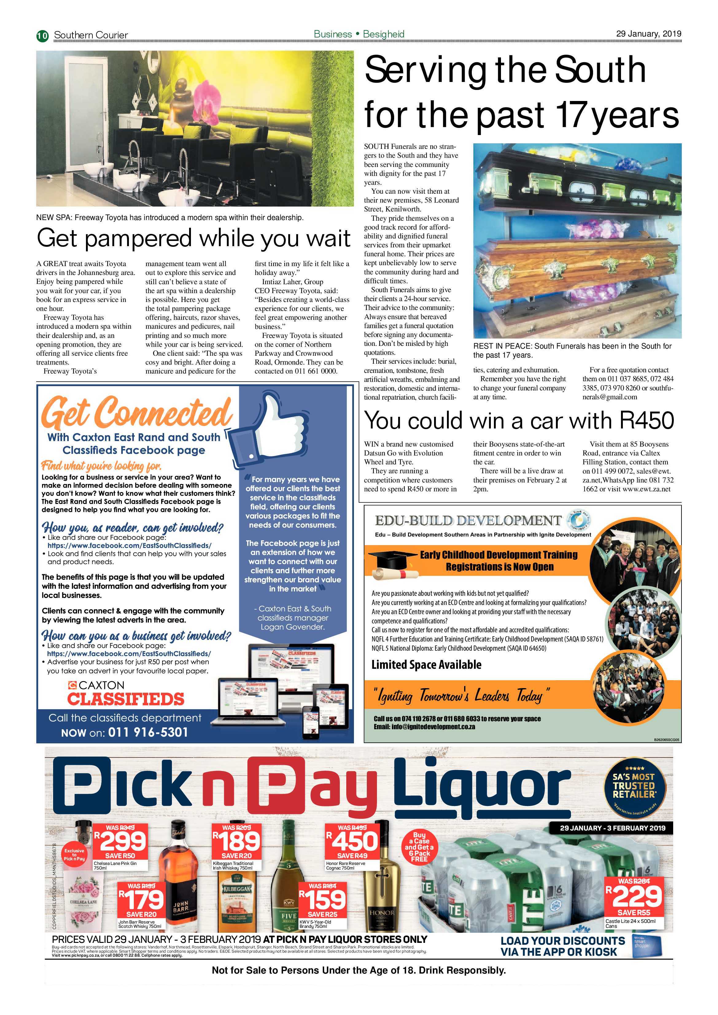 Southern Courier 29 January 2019 page 10