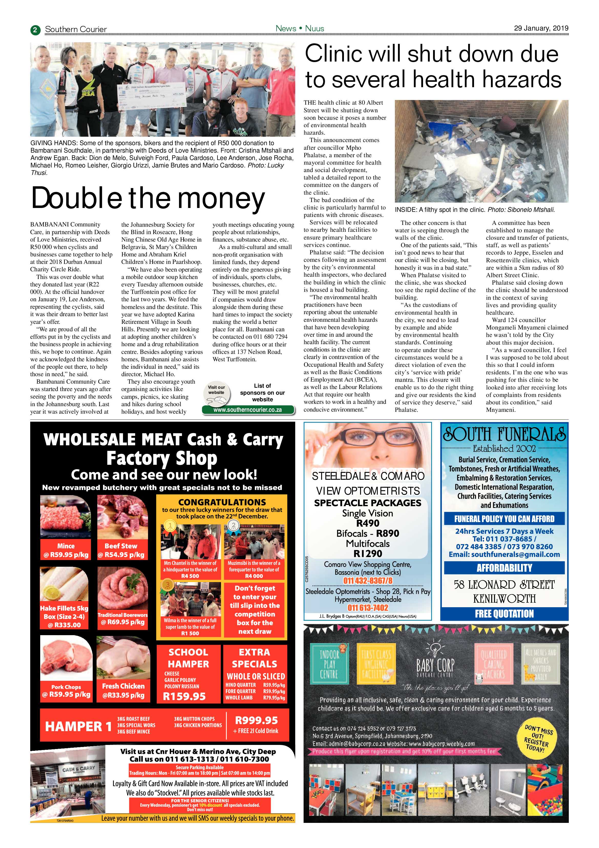 Southern Courier 29 January 2019 page 2