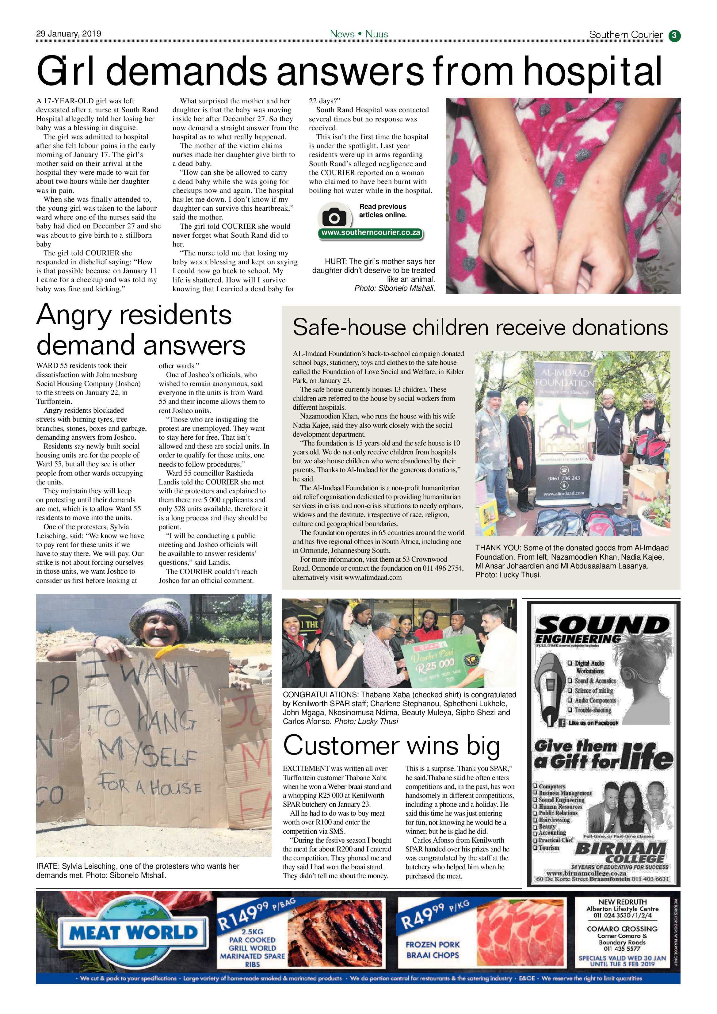 Southern Courier 29 January 2019 page 3