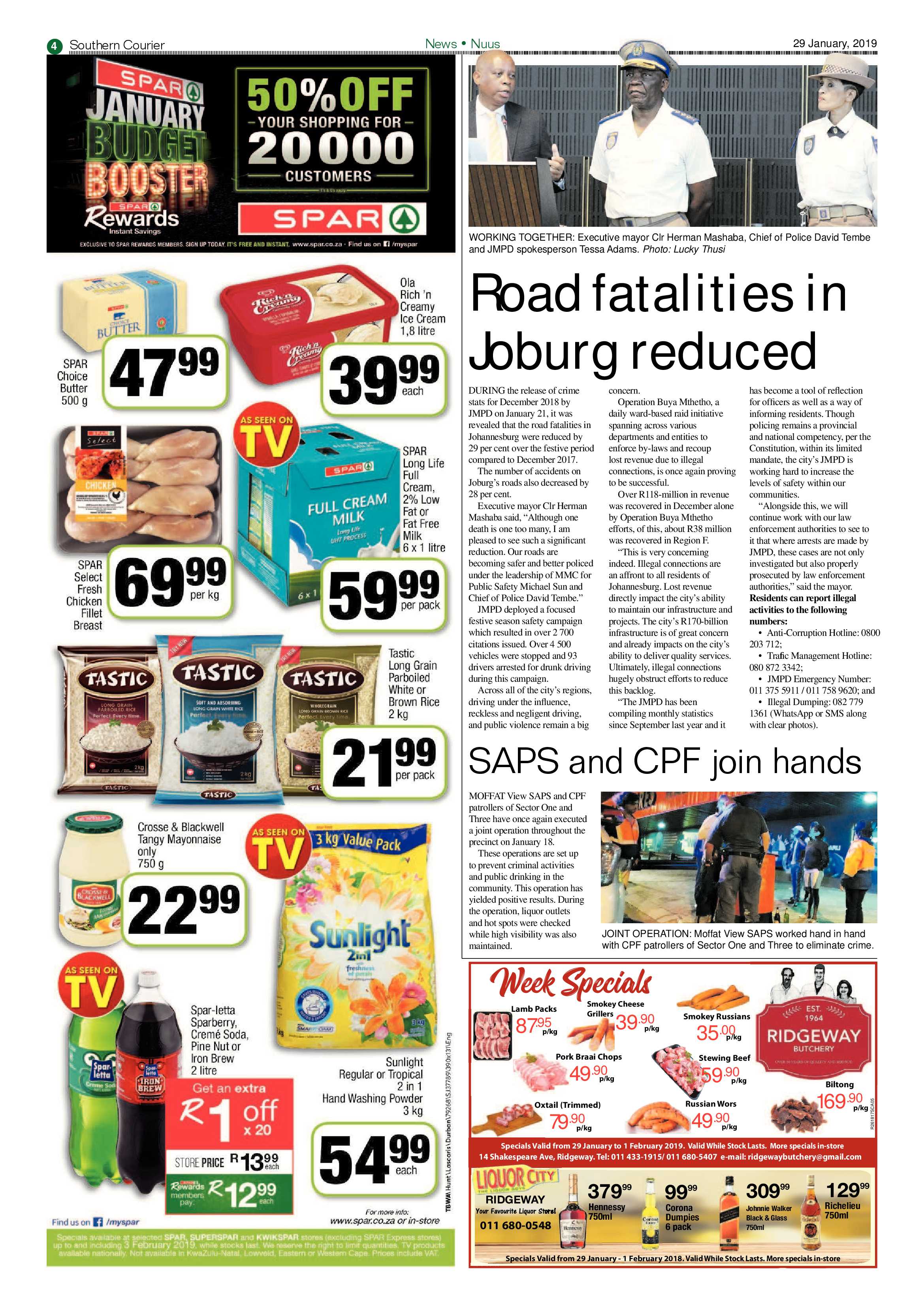 Southern Courier 29 January 2019 page 4