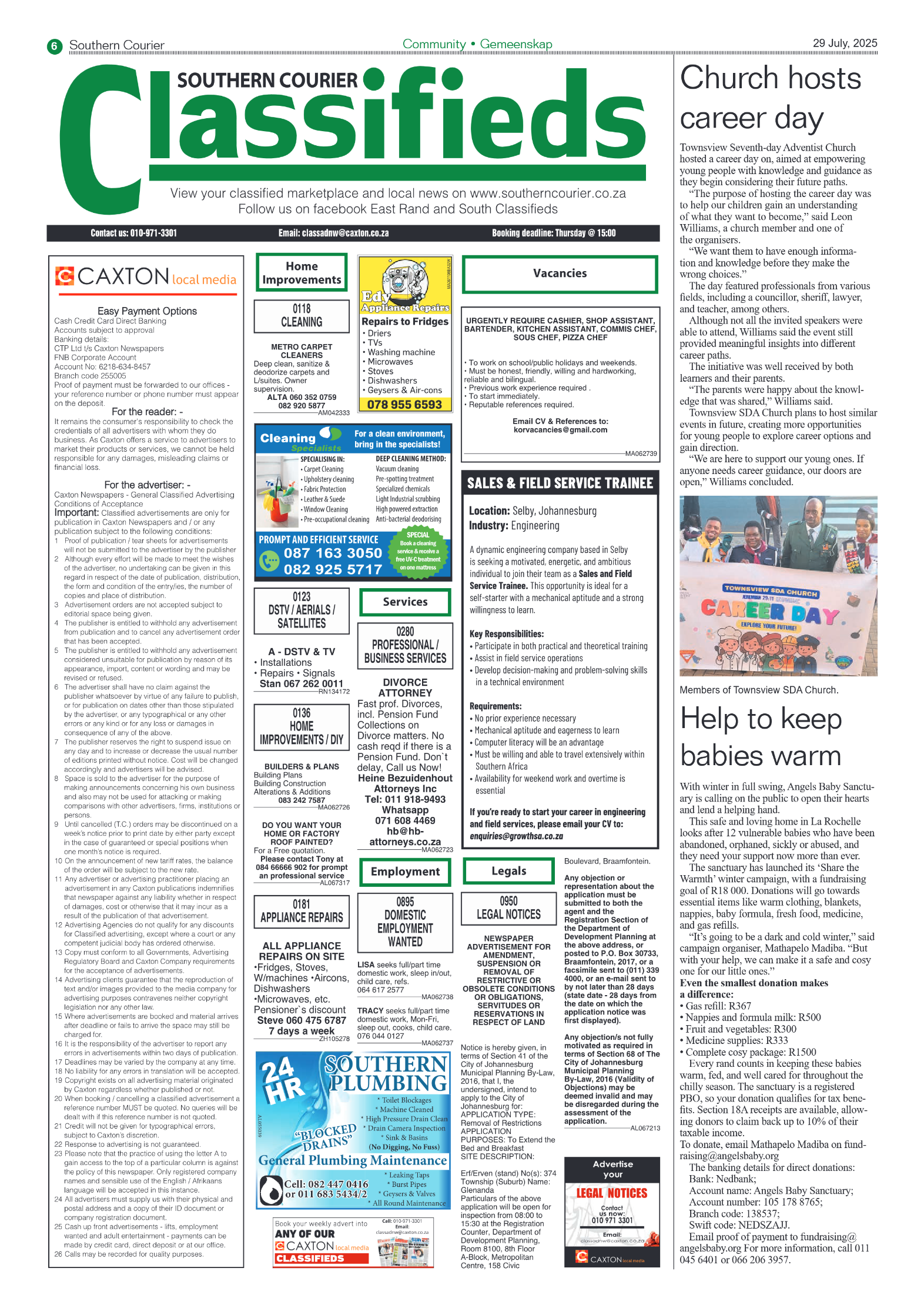 Southern Courier 29 July 2025 page 6
