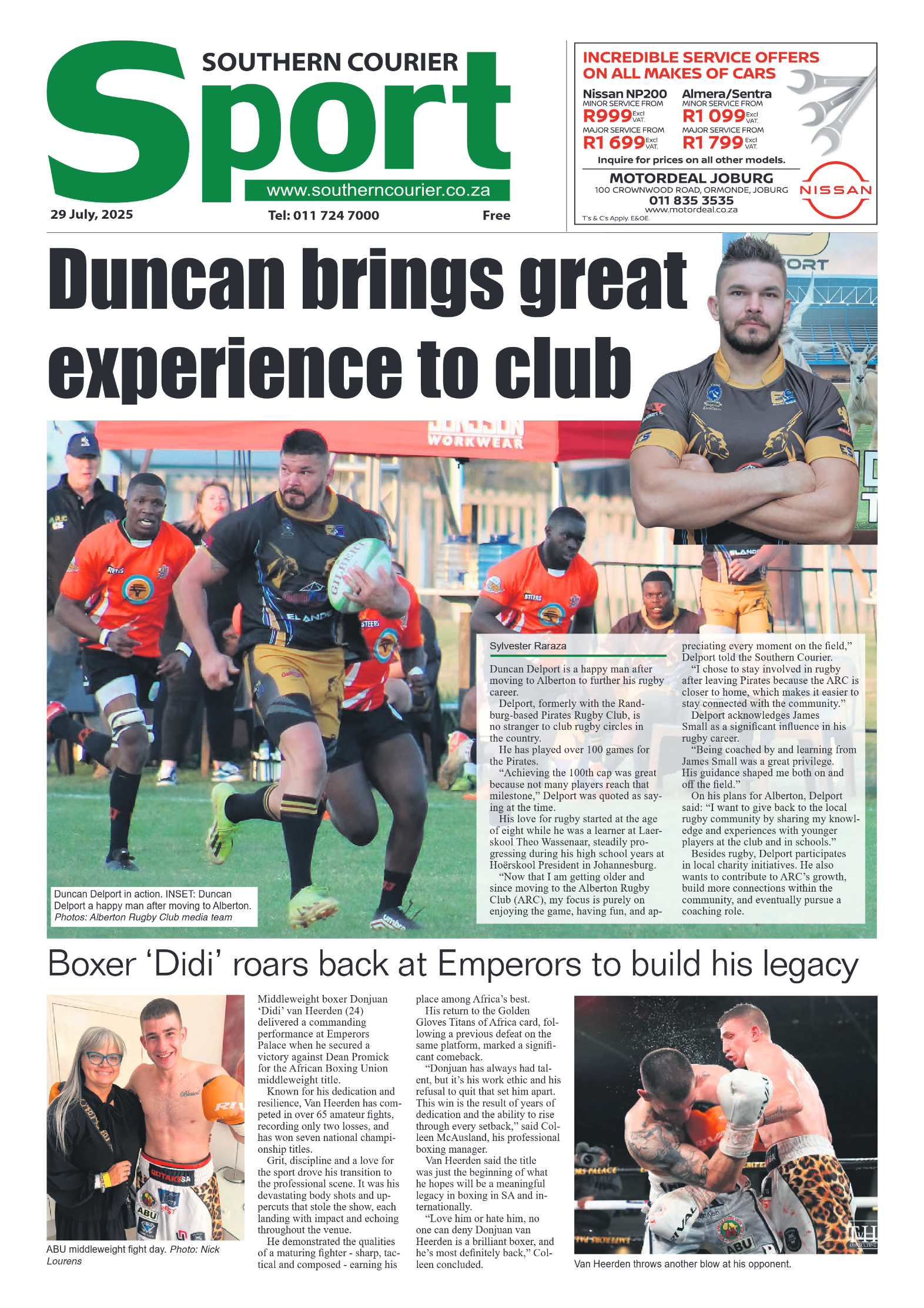 Southern Courier 29 July 2025 page 8