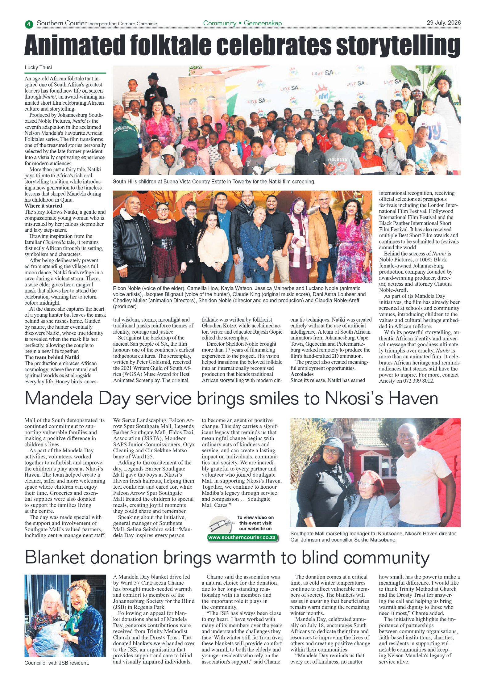 Southern Courier 29 July 2026 page 4