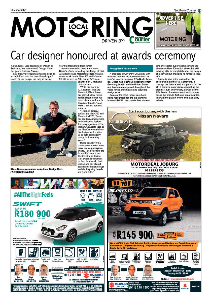 Southern Courier 29 June 2021 page 13