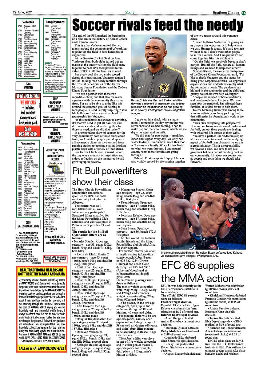 Southern Courier 29 June 2021 page 15